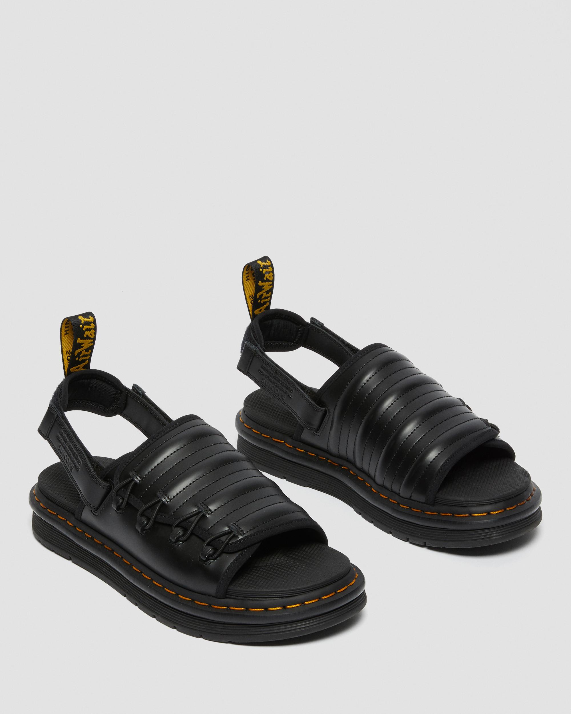 Mura Suicoke Leather Sandals in Black | Dr. Martens