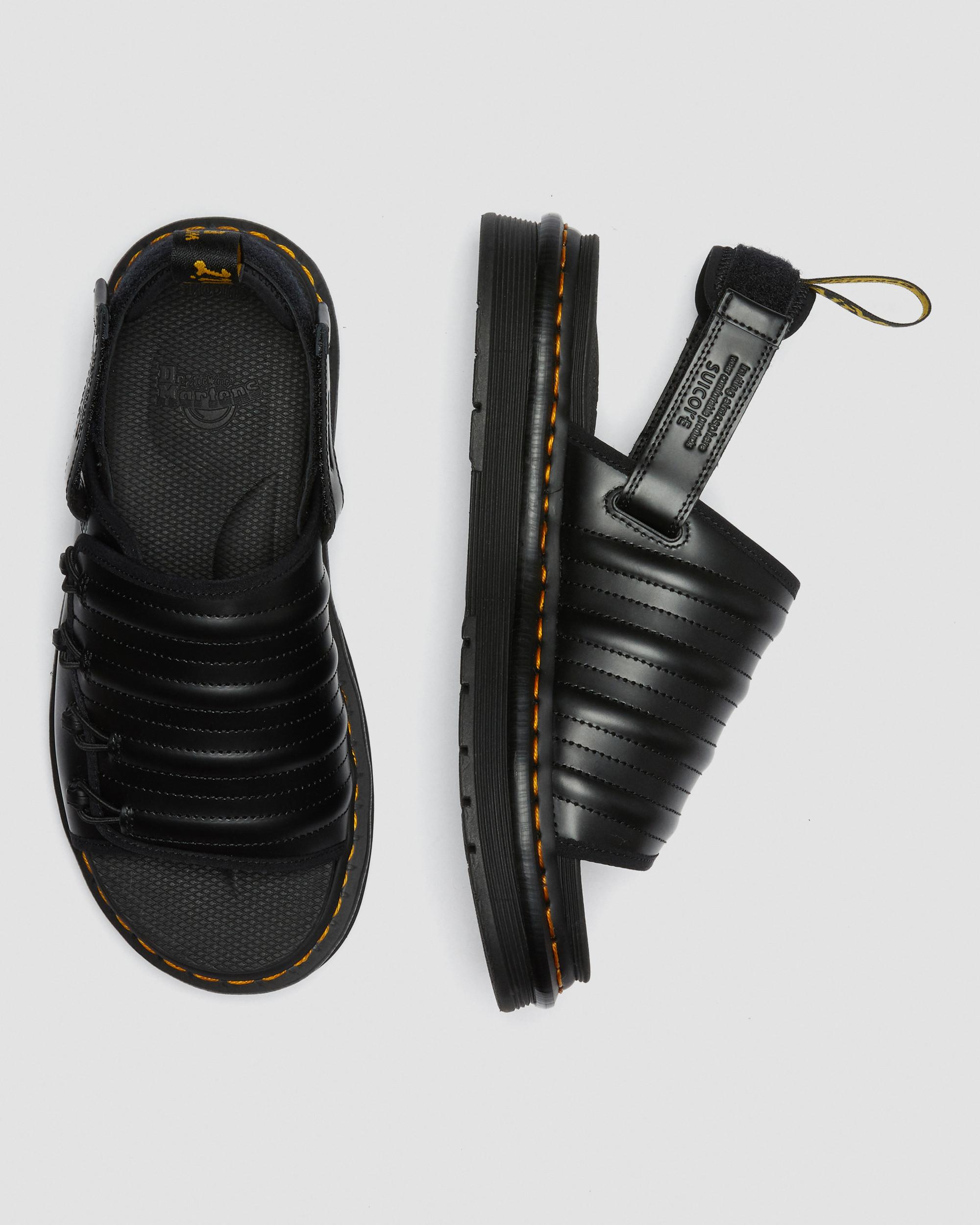 Mura Suicoke Leather Sandals in BLACK | Dr. Martens™
