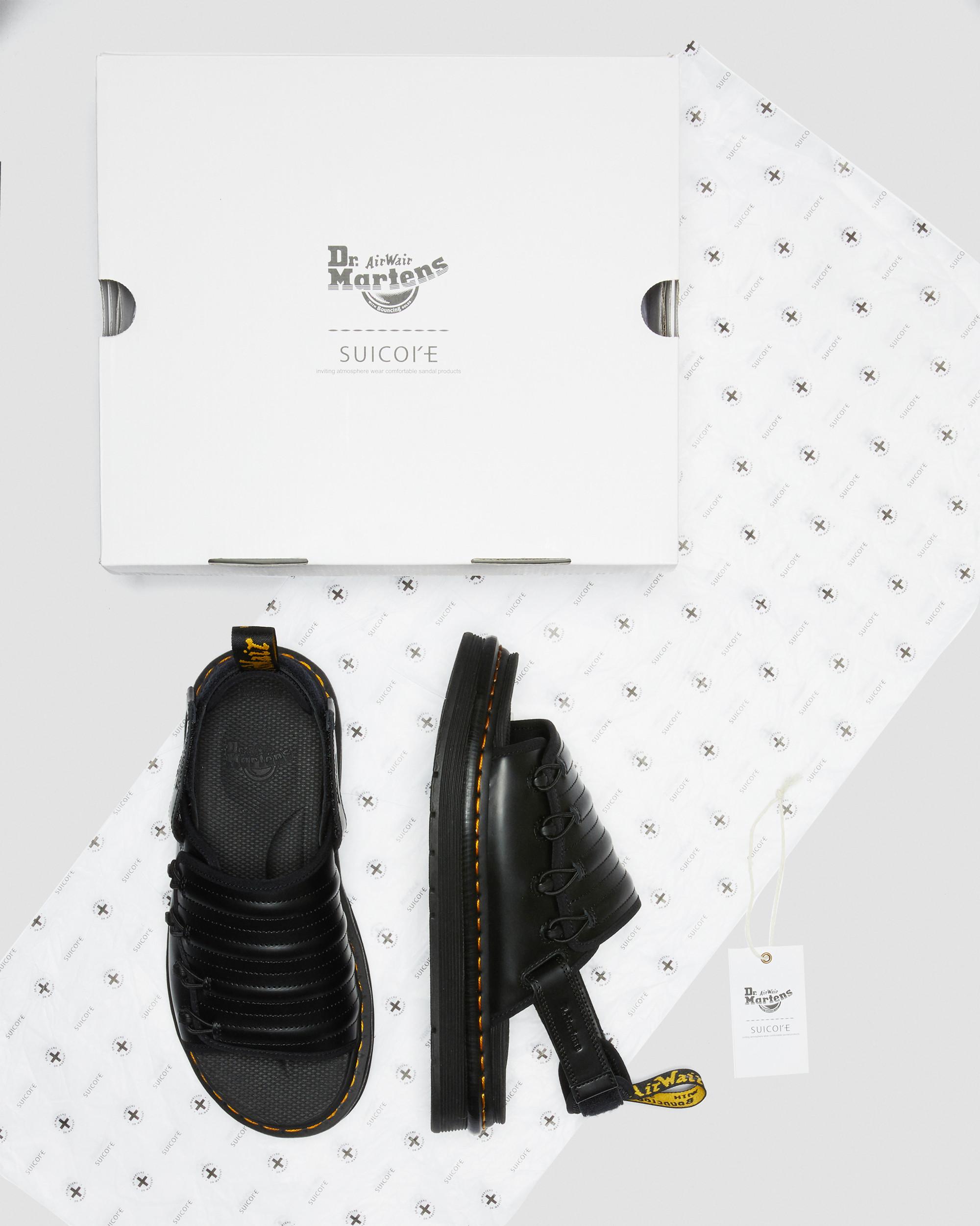 Mura Suicoke Leather Sandals in BLACK | Dr. Martens™