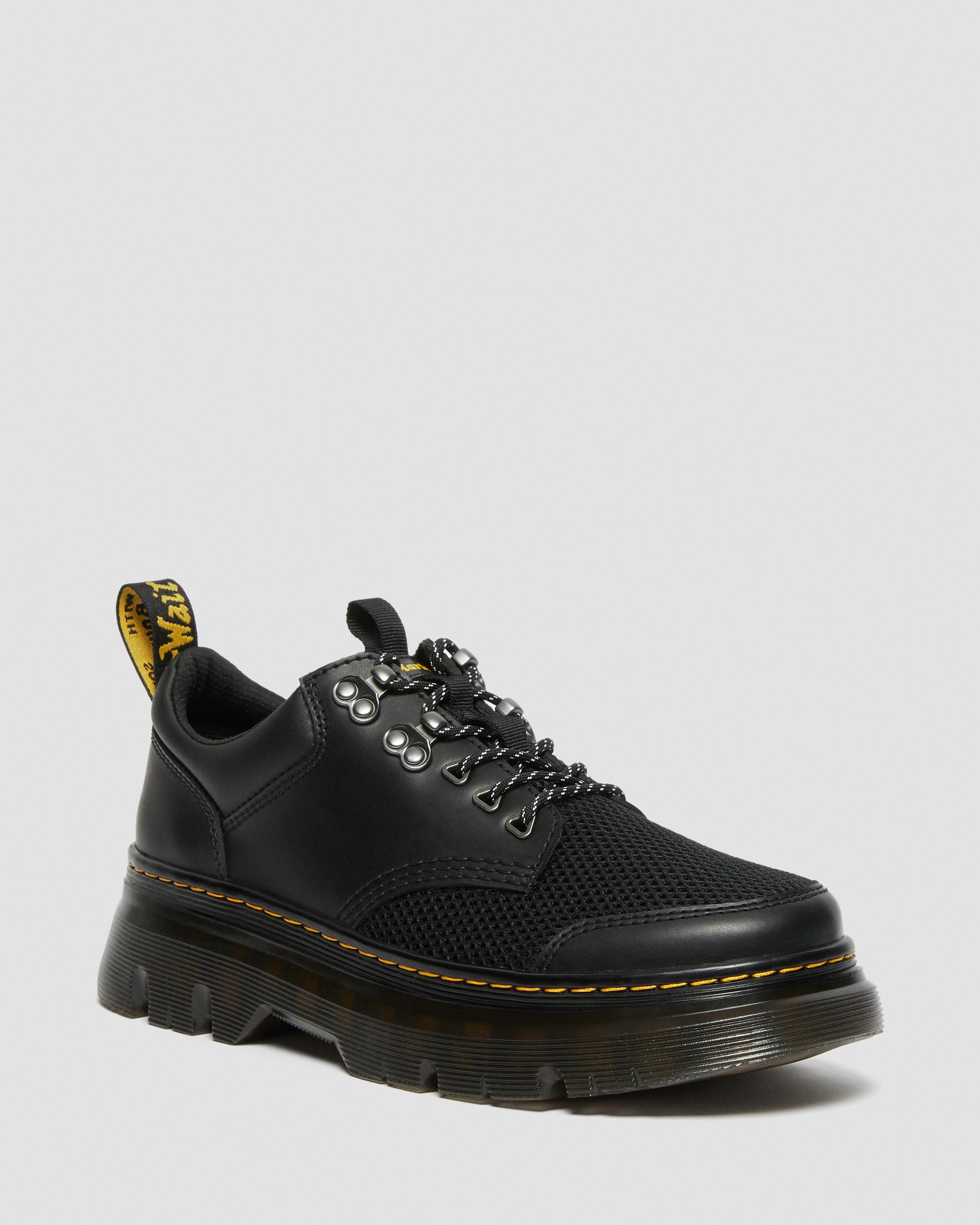 Tarik Lo Leather Utility Shoes in Black | Dr. Martens