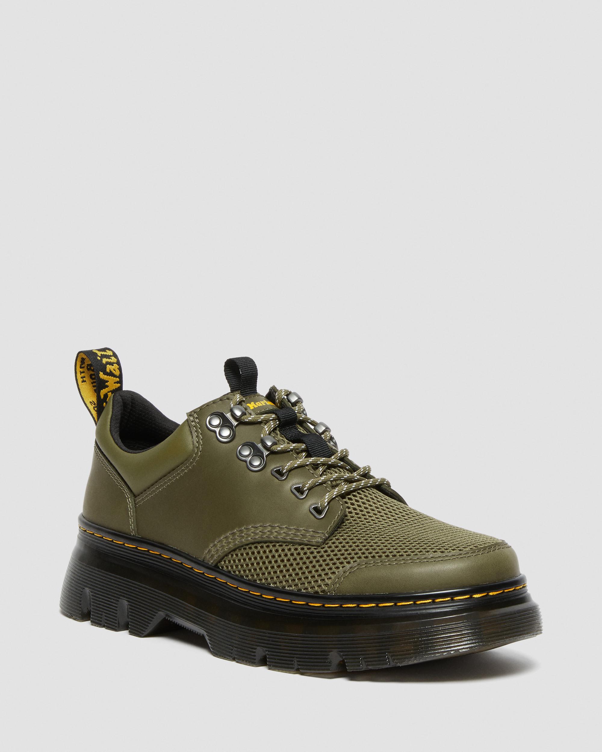 Tarik Lo Leather Utility Shoes in DMS OLIVE | Dr. Martens™