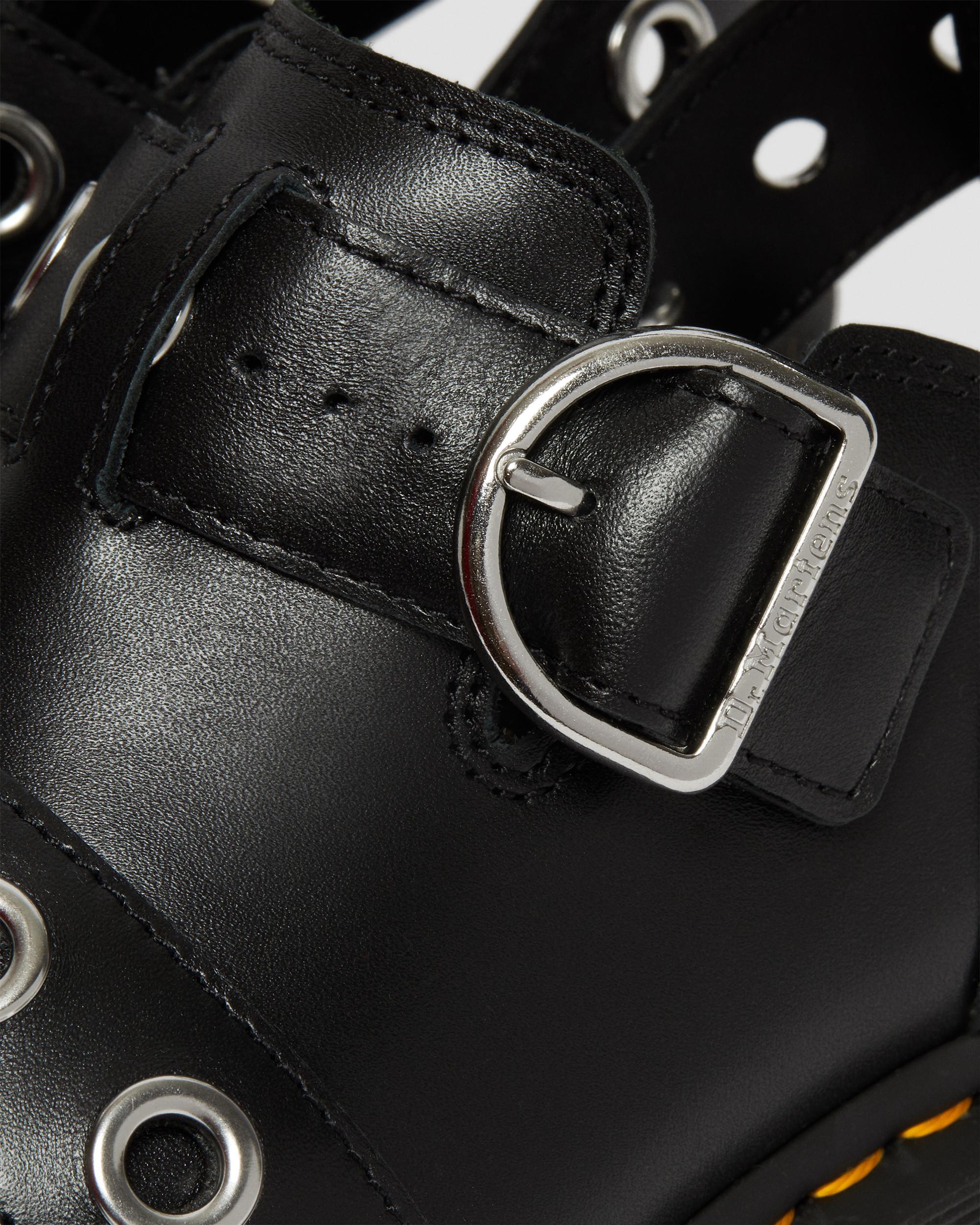 Ricki Hardware Nappa Lux Leather Platform Sandals | Dr. Martens
