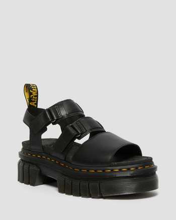 Ricki Nappa Lux Leather 3-Strap Platform Sandals