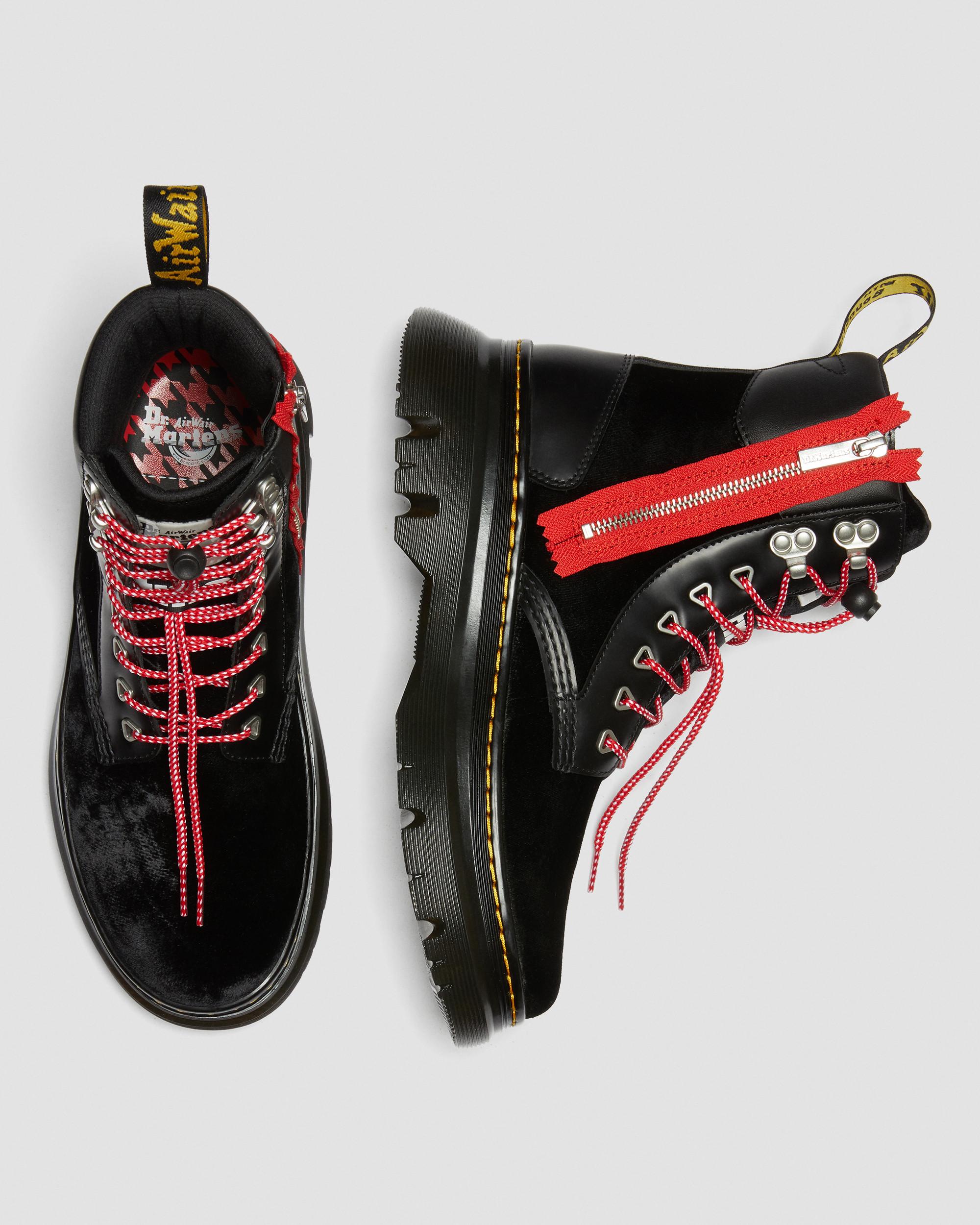 DR MARTENS Tarik Atmos Zip Velvet & Leather Utility Boots​