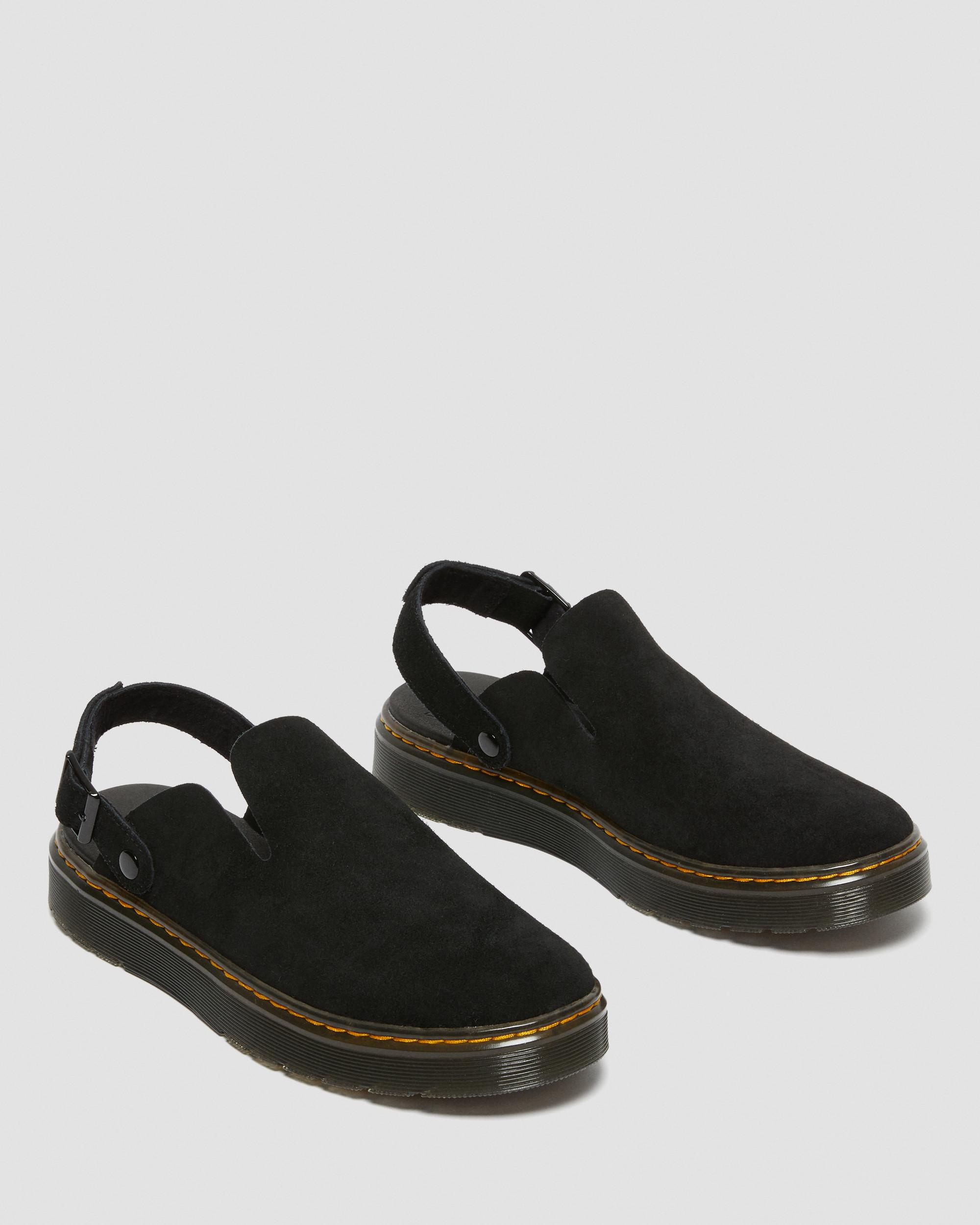 Shop Dr. Martens' Carlson Suede Casual Slingback Mules In Schwarz