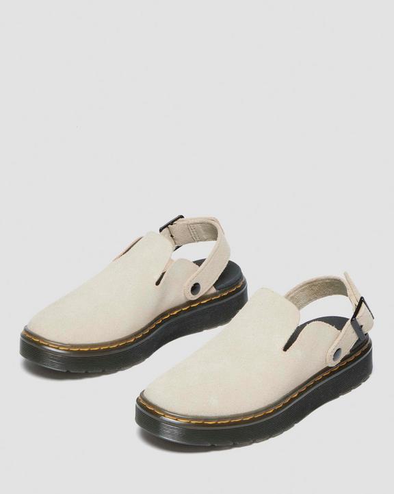 Carlson Suede Casual Slingback Mules in Sand | Dr. Martens Carlson Suede Casual Slingback Mules in Sand | Dr. Martens