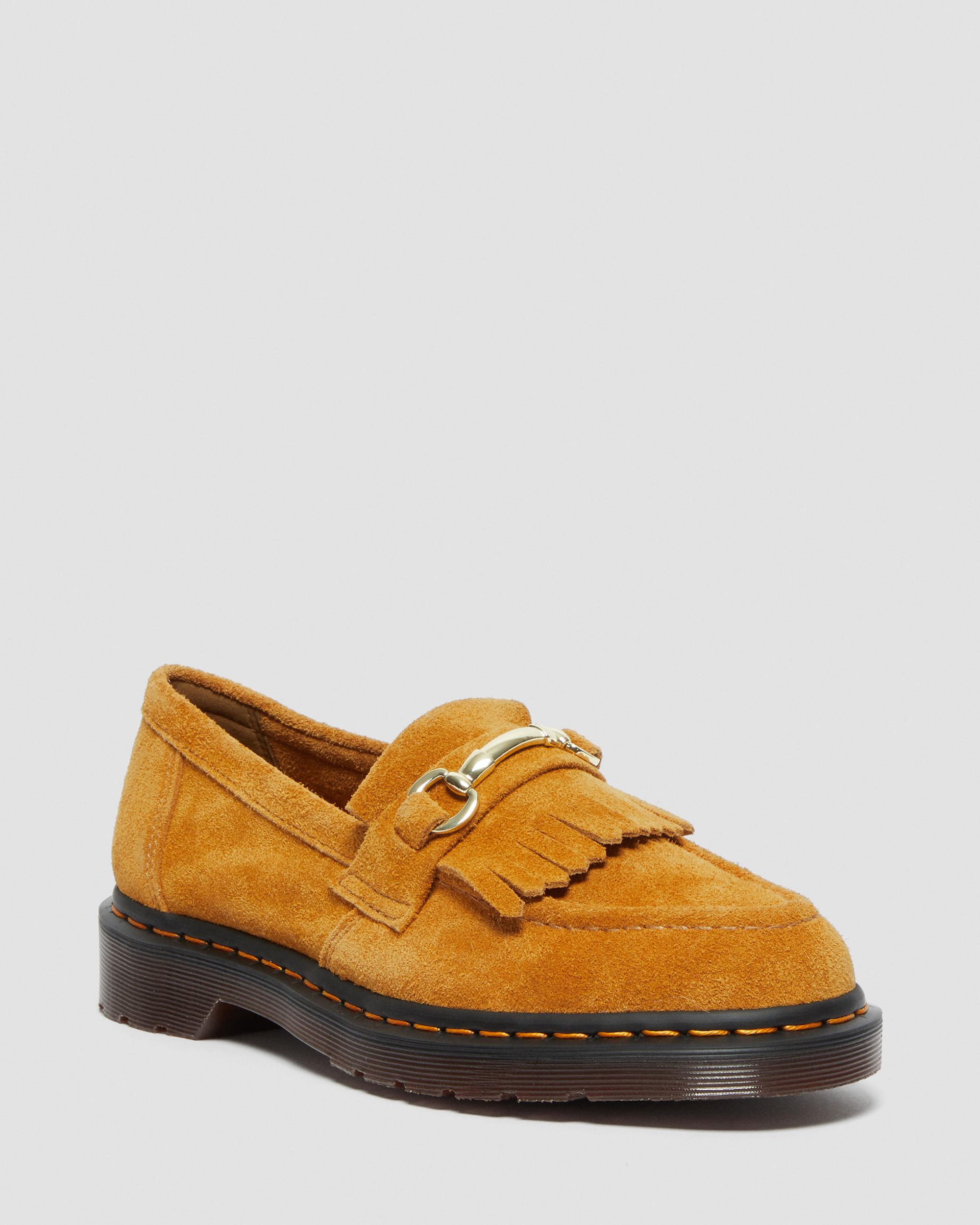 Adrian Snaffle Suede Loafers in Tan | Dr. Martens