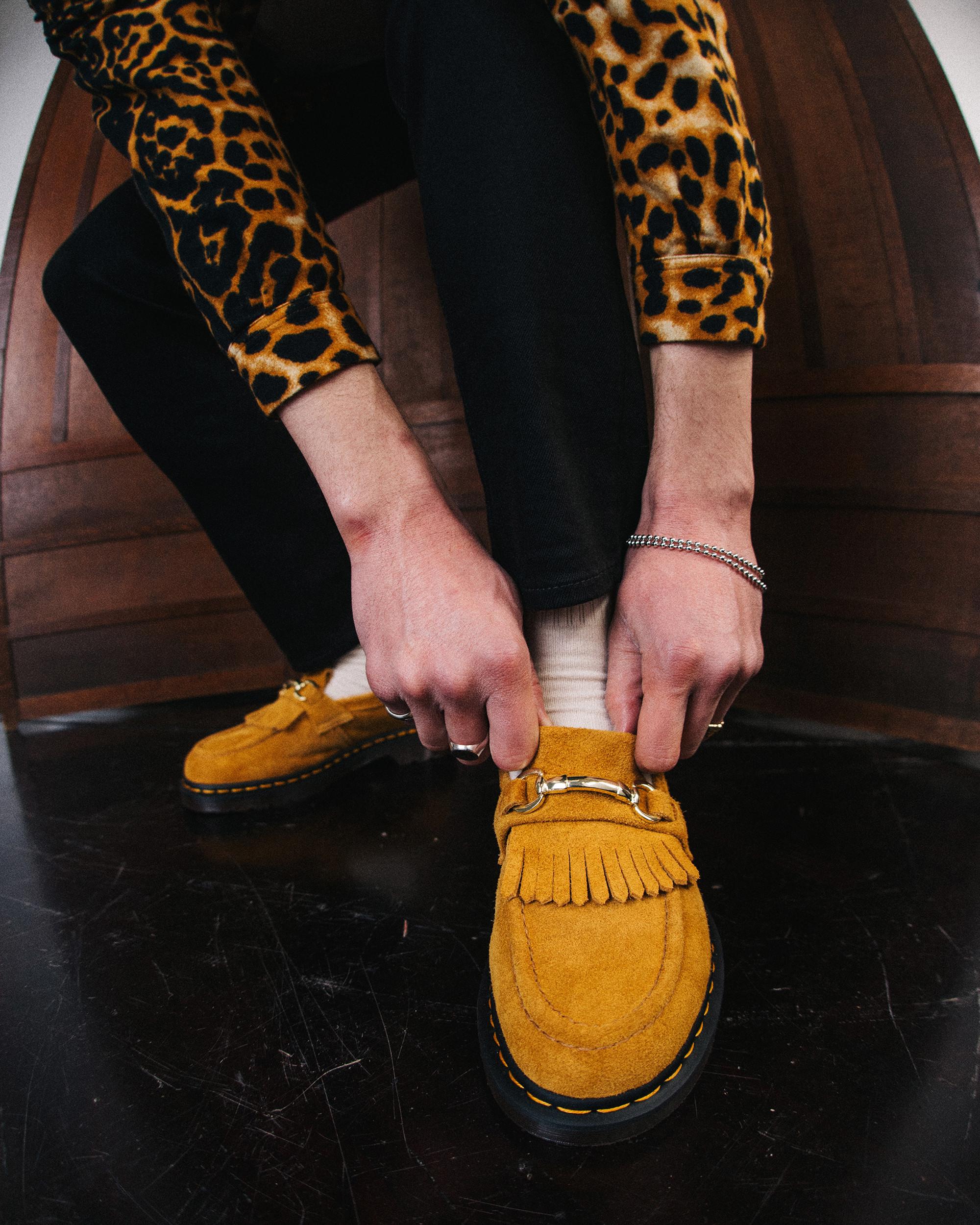 Adrian Snaffle Suede Loafers in LIGHT TAN | Dr. Martens™
