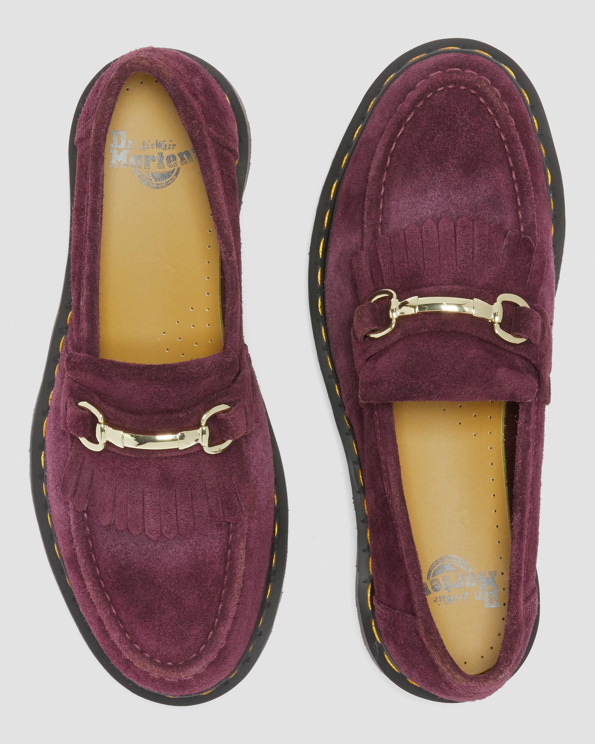 Snaffle Suede Loafers in PLUM | Dr. Martens™