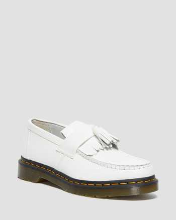 Adrian Yellow Stitch Leather Tassel Loafers
