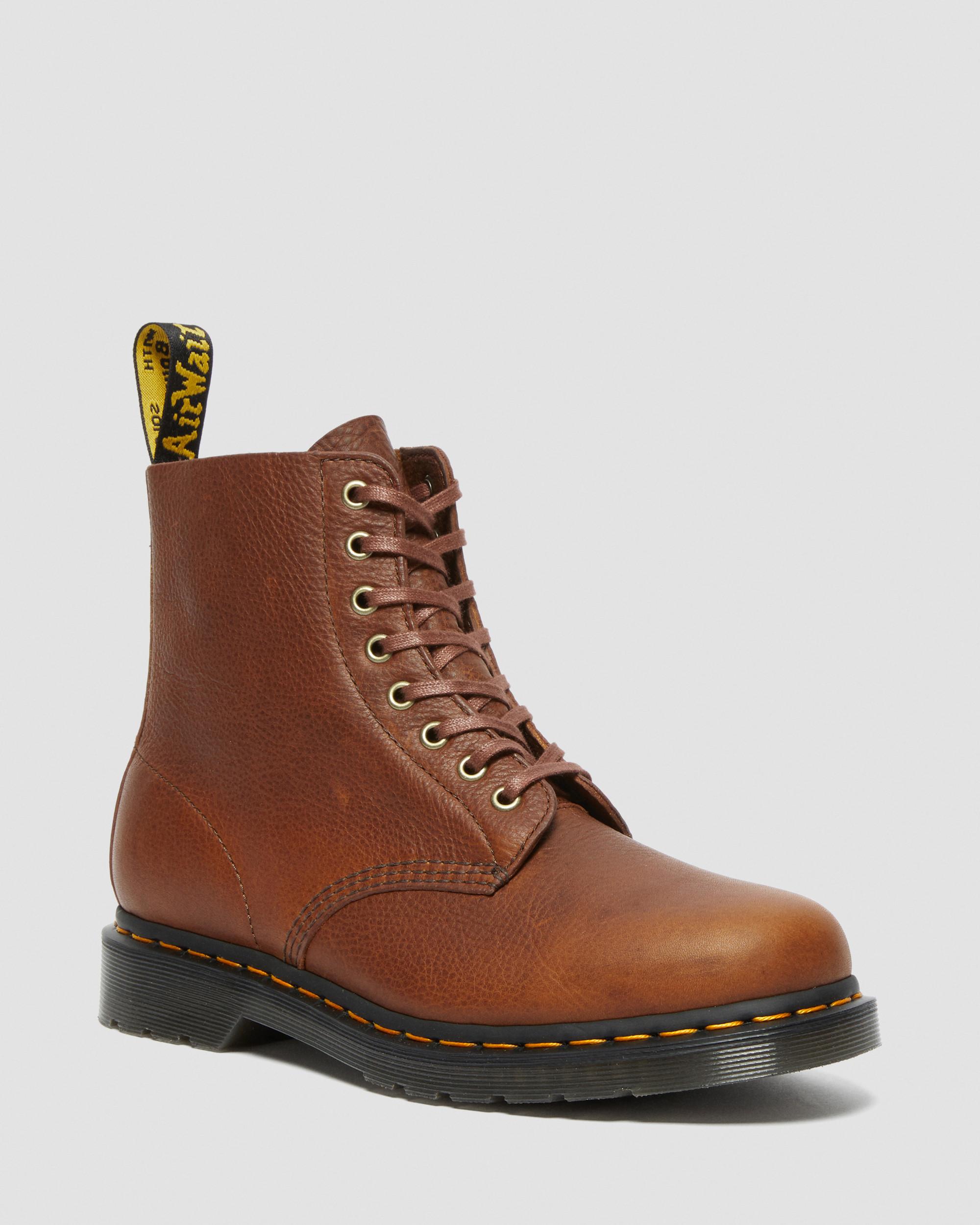 1460 Pascal Ambassador Leather Lace Up Boots in Cashew | Dr. Martens