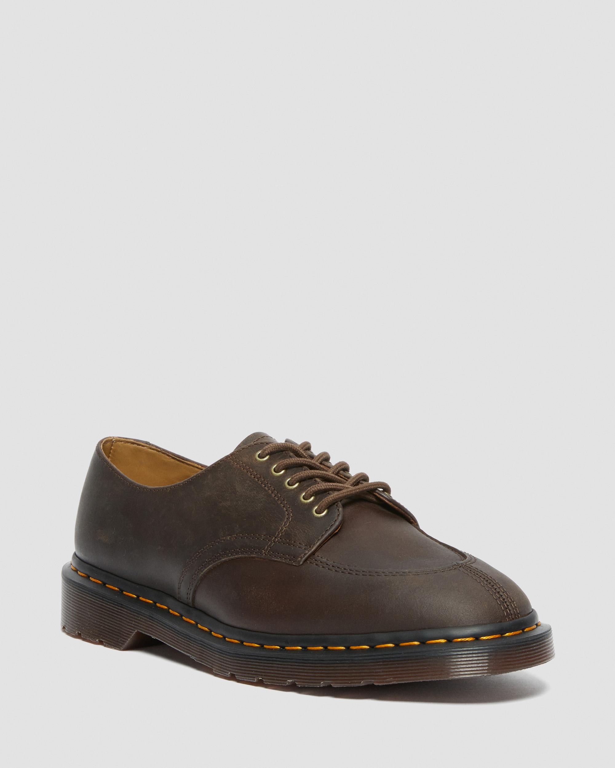 2046 Crazy Horse Leather Shoes, Dark Brown | Dr. Martens