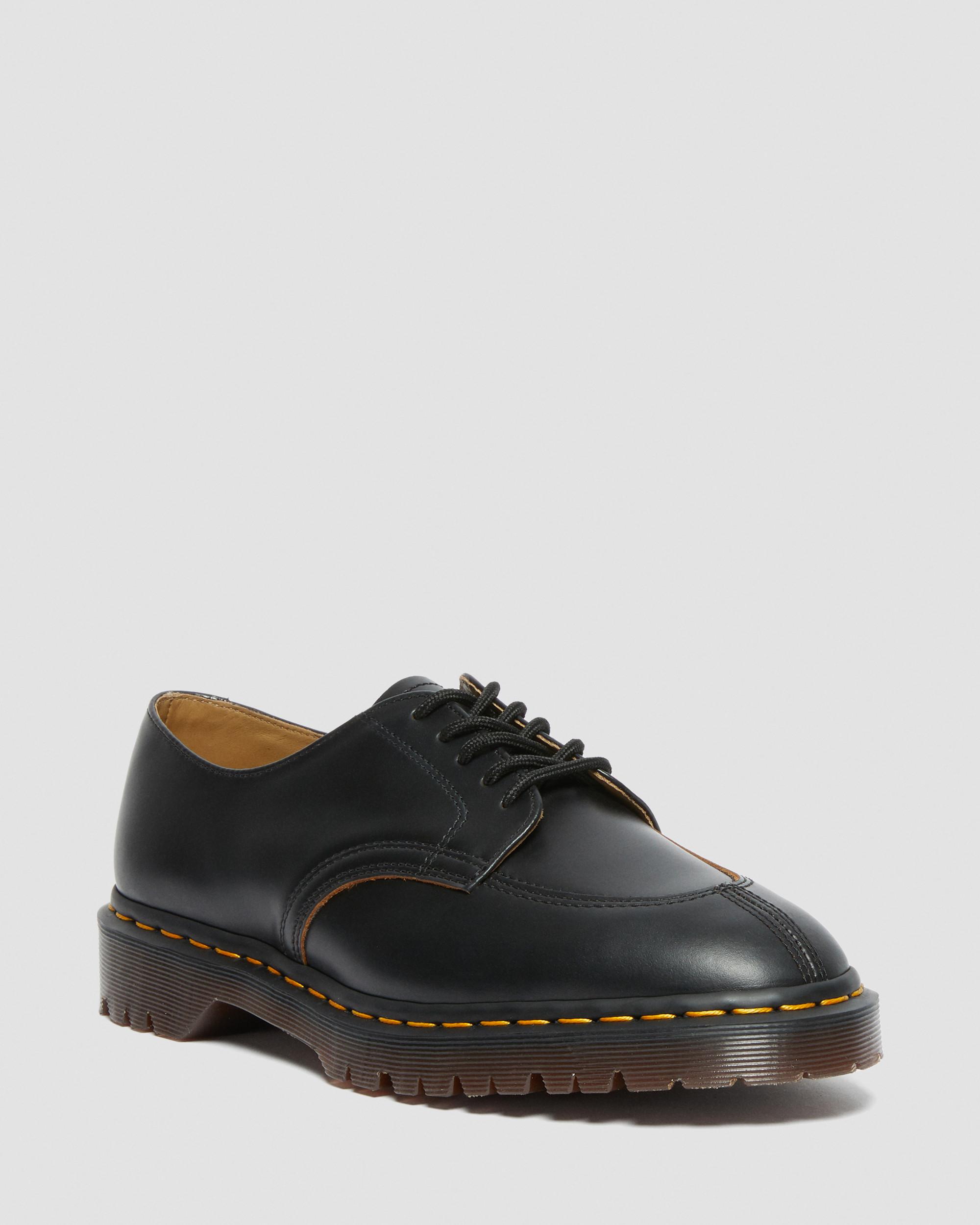 2046 Vintage Smooth Leather  Shoes in Black
