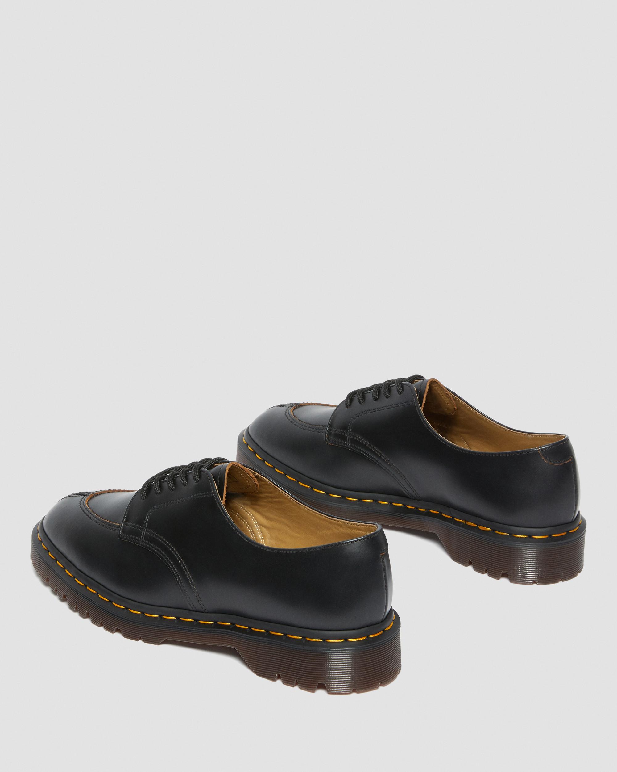 2046 Vintage Smooth Leather  Shoes in Black