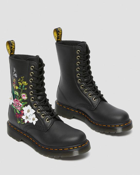 1490 Floral Bloom Leather Mid-Calf Boots1490 Floral Bloom Leather Mid-Calf Boots Dr. Martens