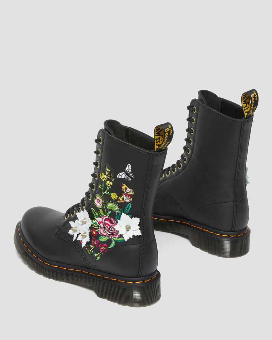 1490 Floral Bloom Leather Mid-Calf Boots1490 Floral Bloom Leather Mid-Calf Boots Dr. Martens