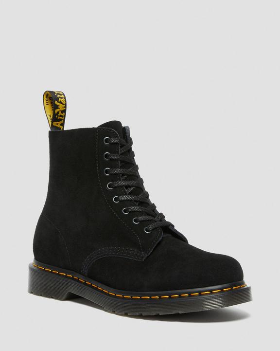 1460 Suede Lace Up Boots in Black | Dr. Martens 1460 Suede Lace Up Boots in Black | Dr. Martens
