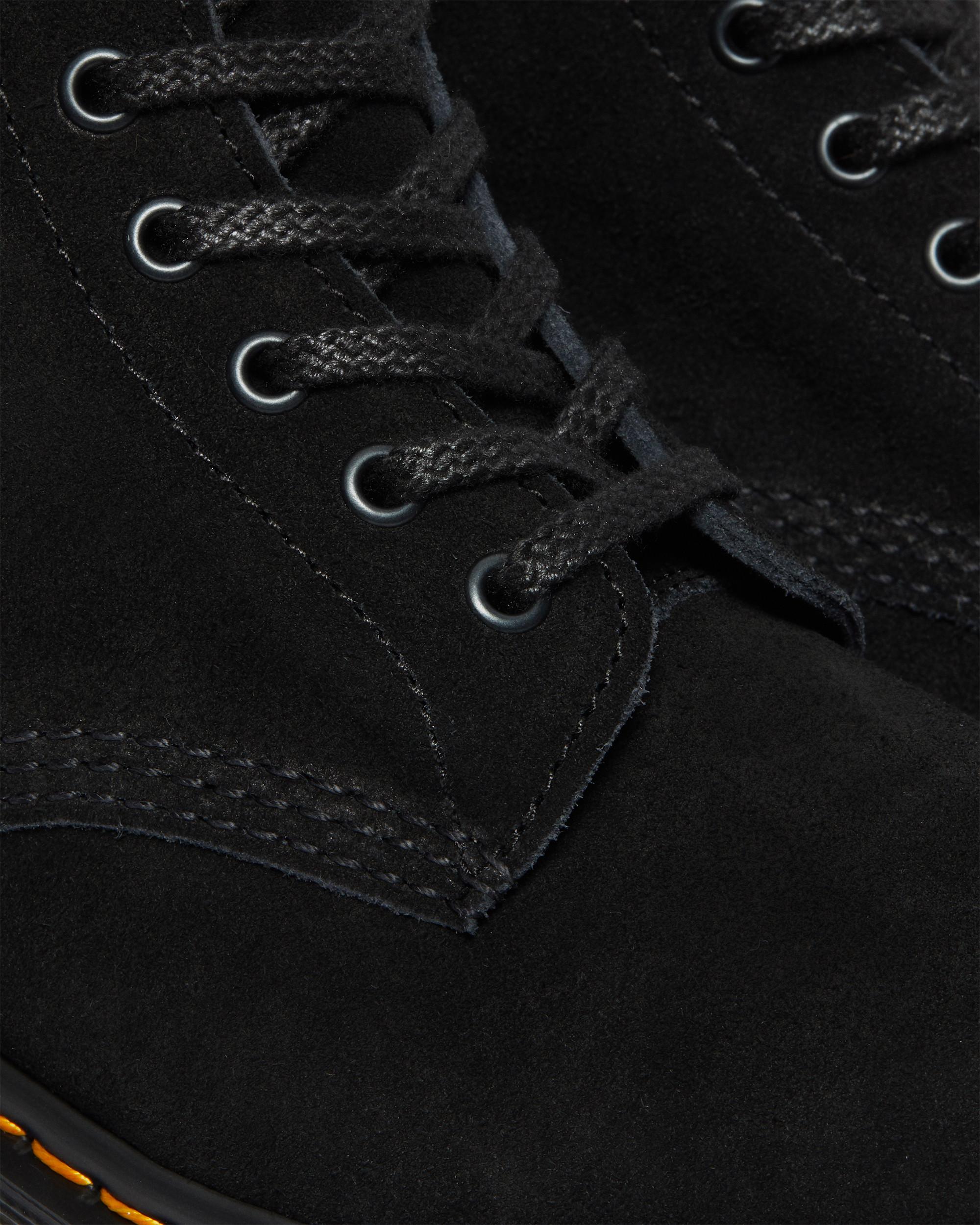 1460 Pascal Suede Lace Up Boots in Black | Dr. Martens