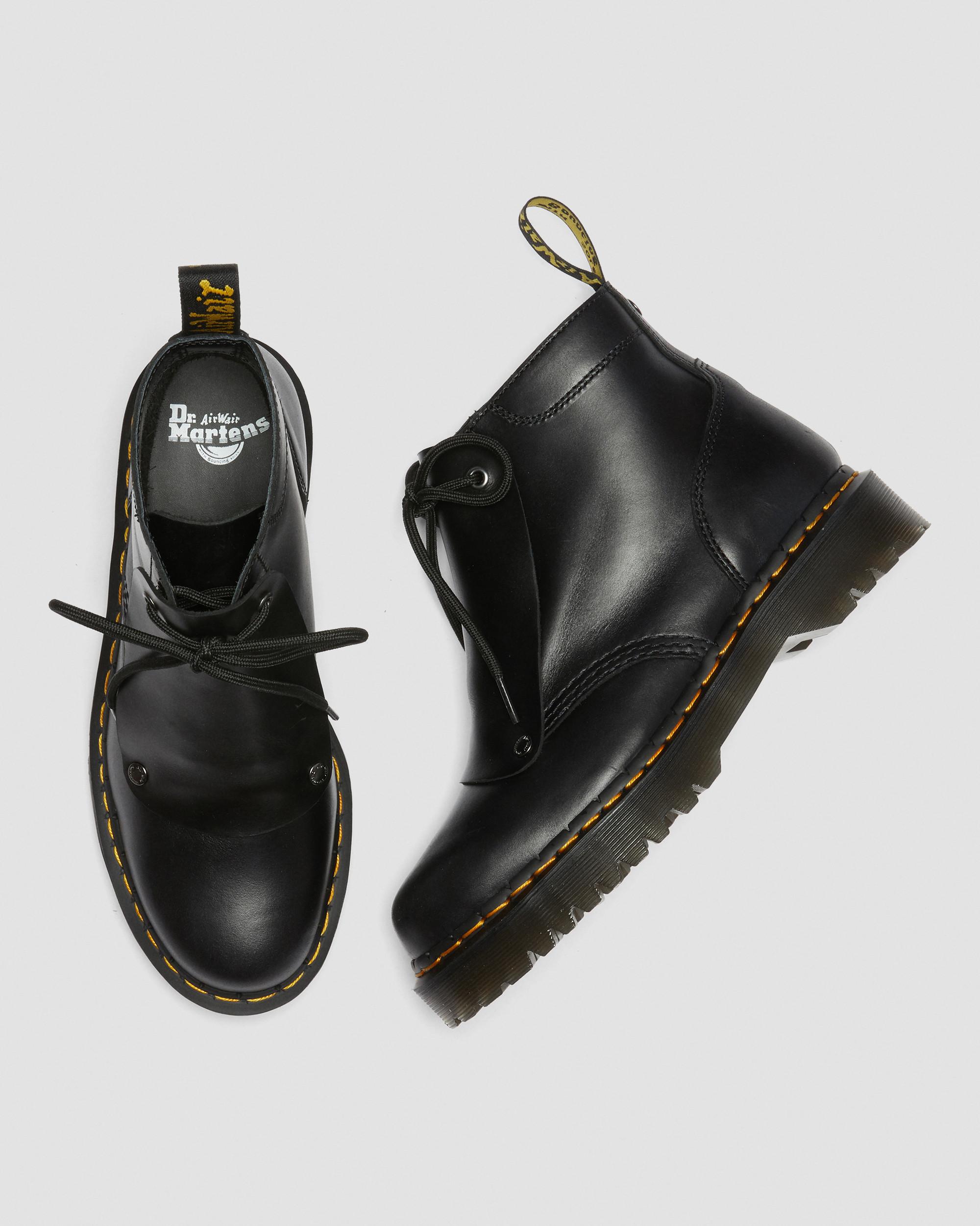 ドクターマーチン　101 BEX NW UK7 101 Bex Lace Cover Leather Ankle Boots in BLACK | Dr. Martens™