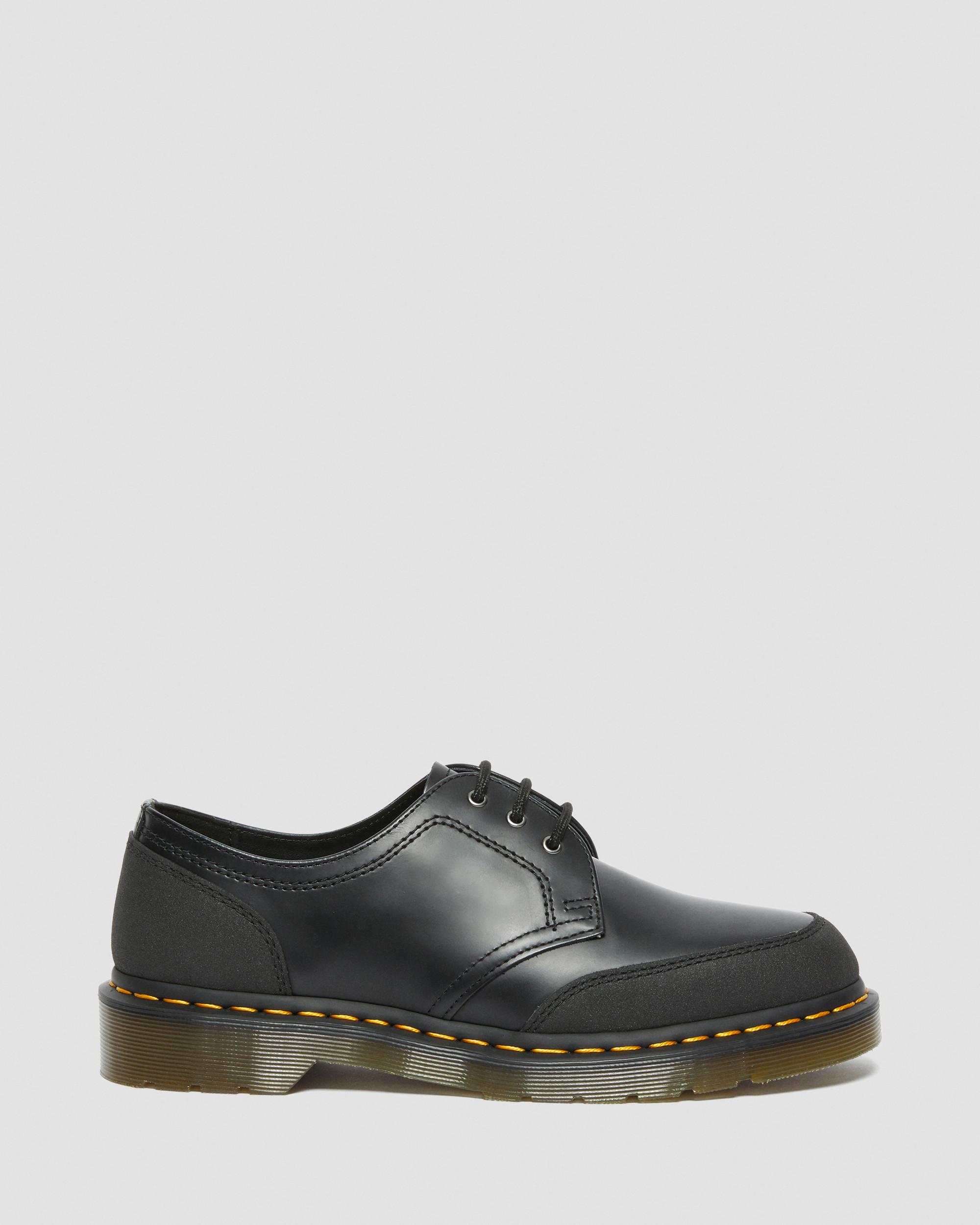 1461 Guard Panel Leather Oxford Shoes in BLACK | Dr. Martens™