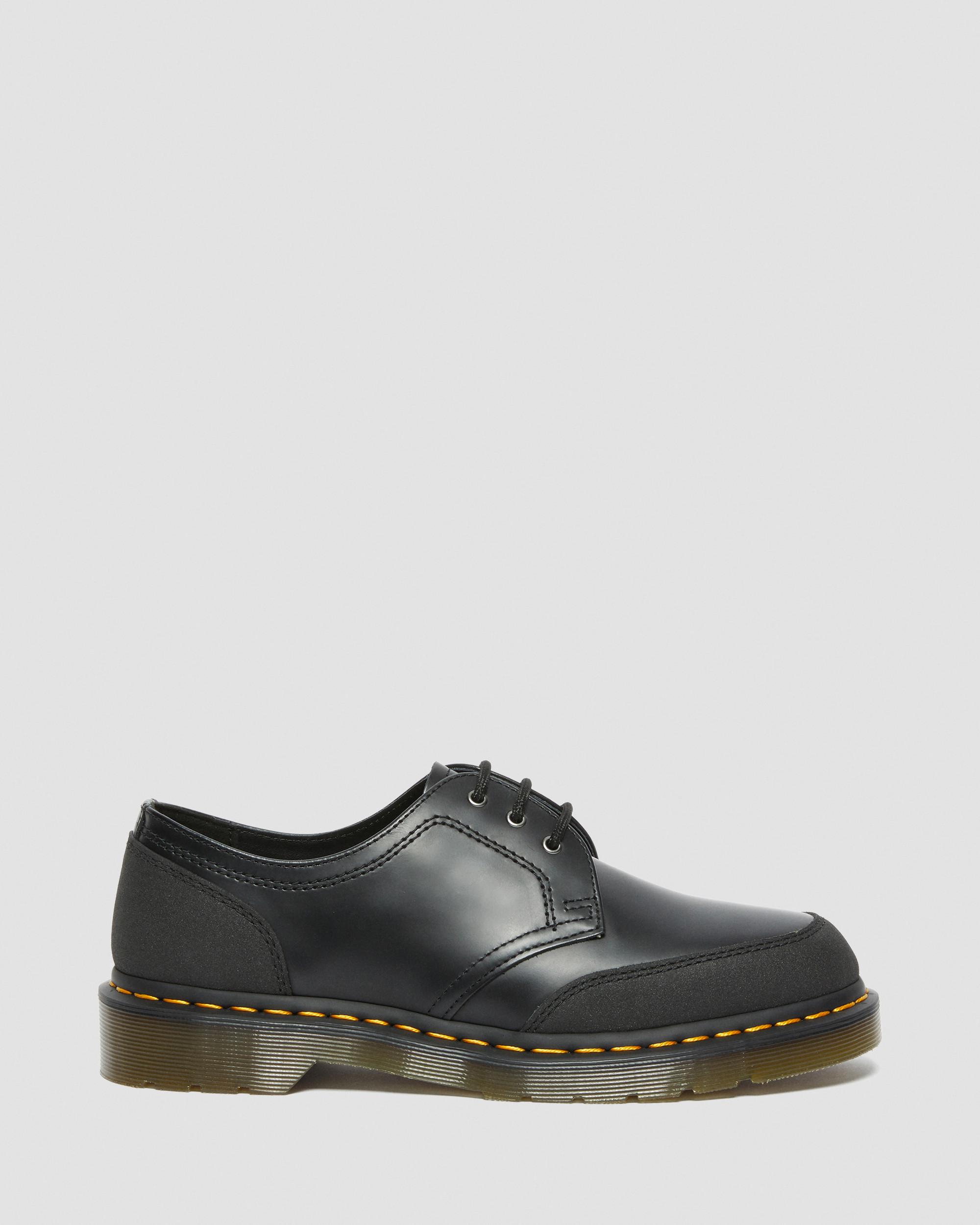 1461 Guard Panel Leather Shoes in Black | Dr. Martens