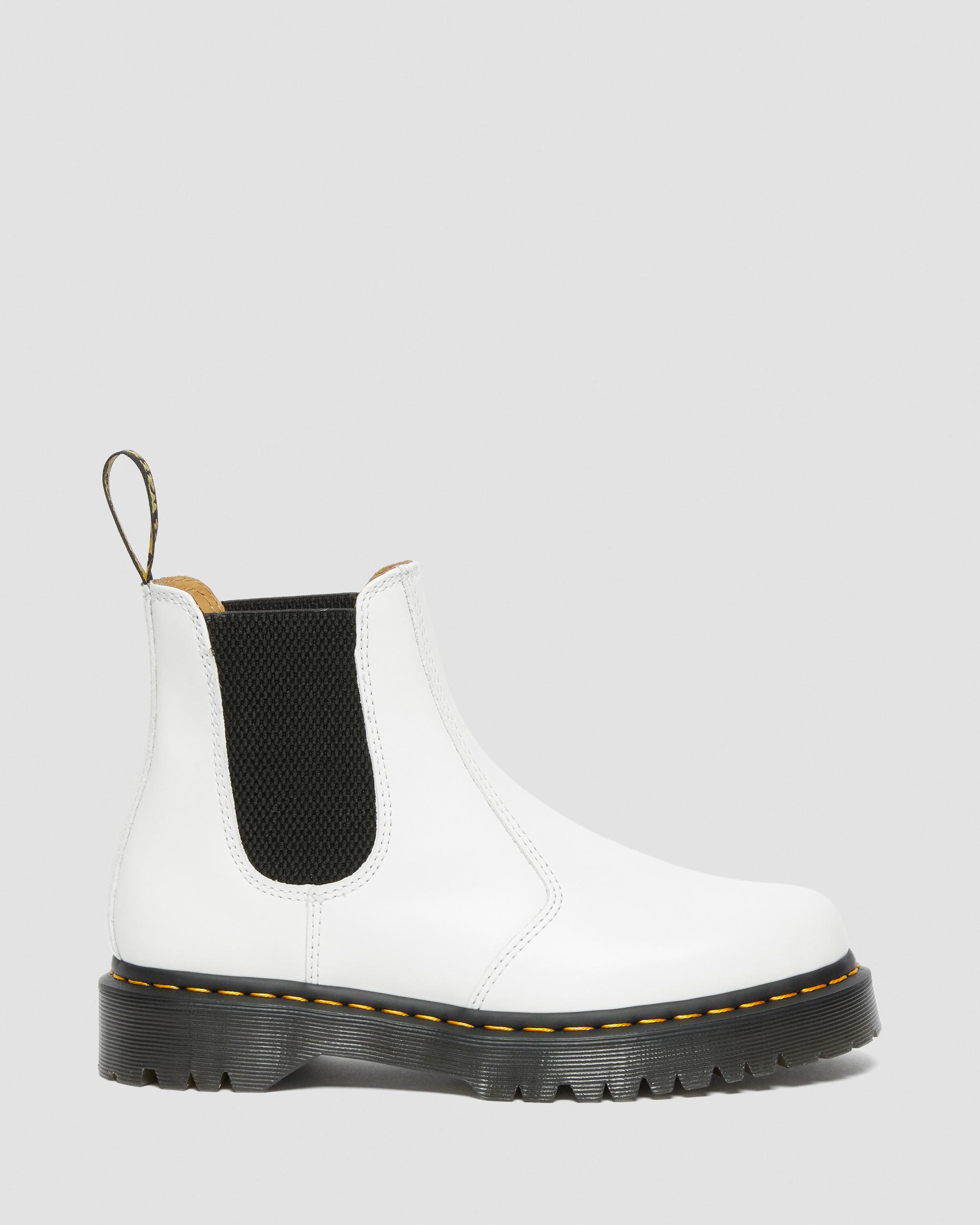 2976 Bex Smooth Leather Chelsea Boots in White | Dr. Martens