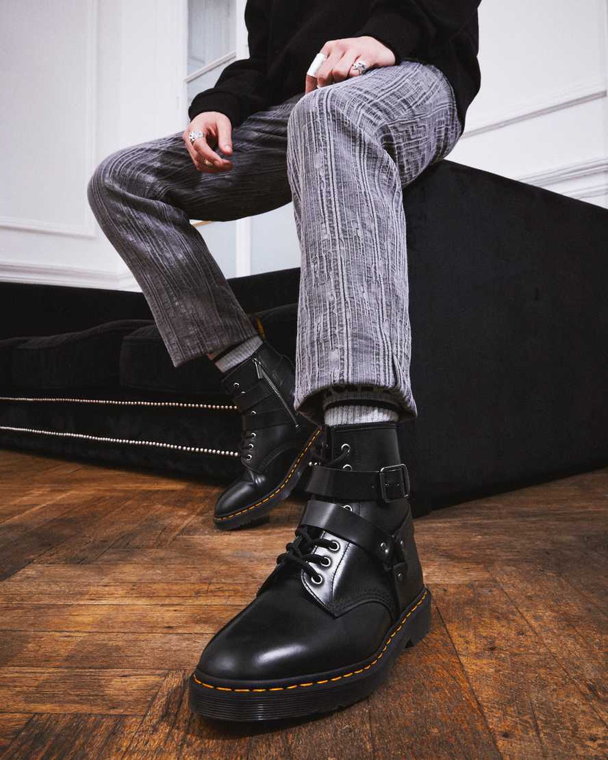 Cristofor Leather Harness Lace Up BootsCristofor Leather Harness Lace Up Boots | Dr Martens
