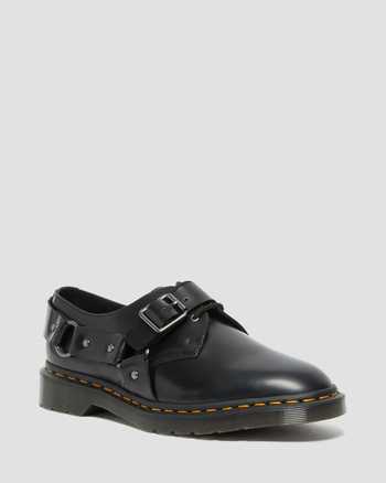 Henree Polished Smooth Leather Buckle Shoes