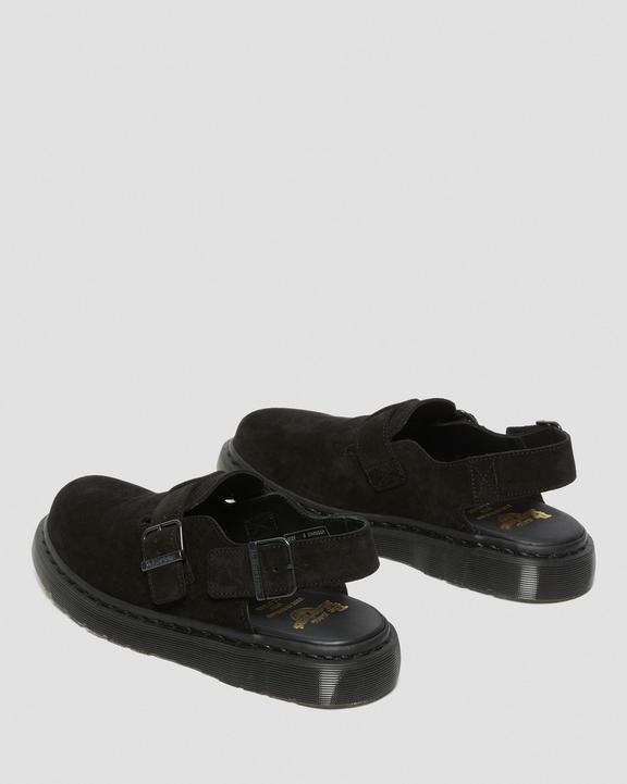 Jorge Made in England Suede Slingback Mules in Black | Dr Jorge Made in England Suede Slingback Mules in Black | Dr