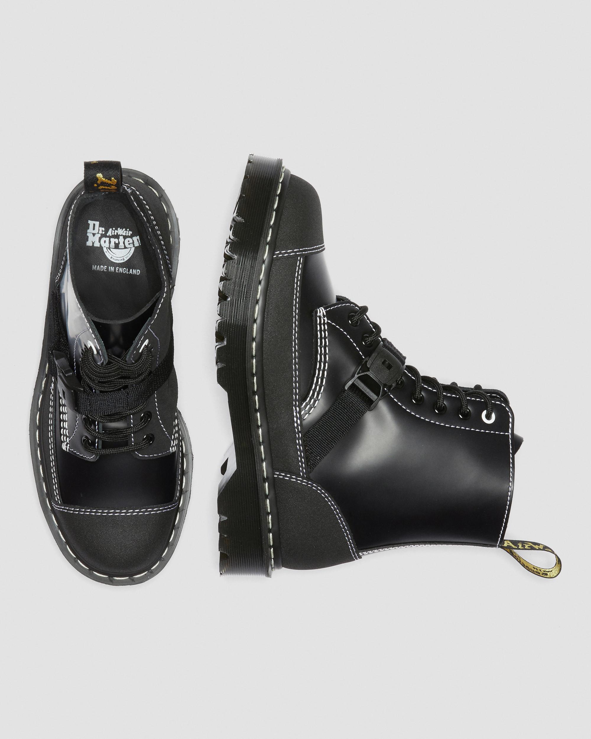 DR MARTENS 1460 Tech Made in England Leather Lace Up Boots