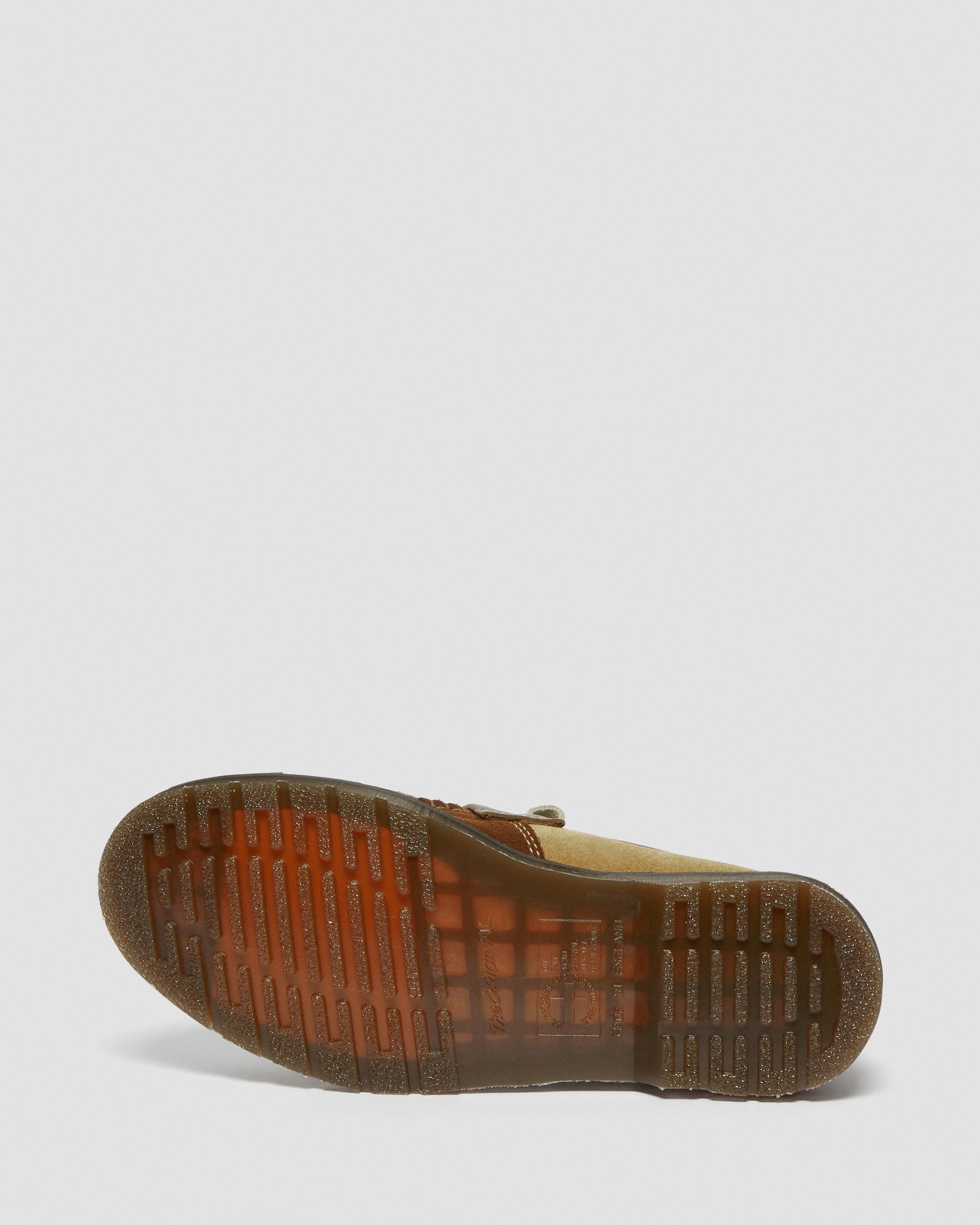 Adrian Made in England Suede Tassle Loafers in Dark Tan