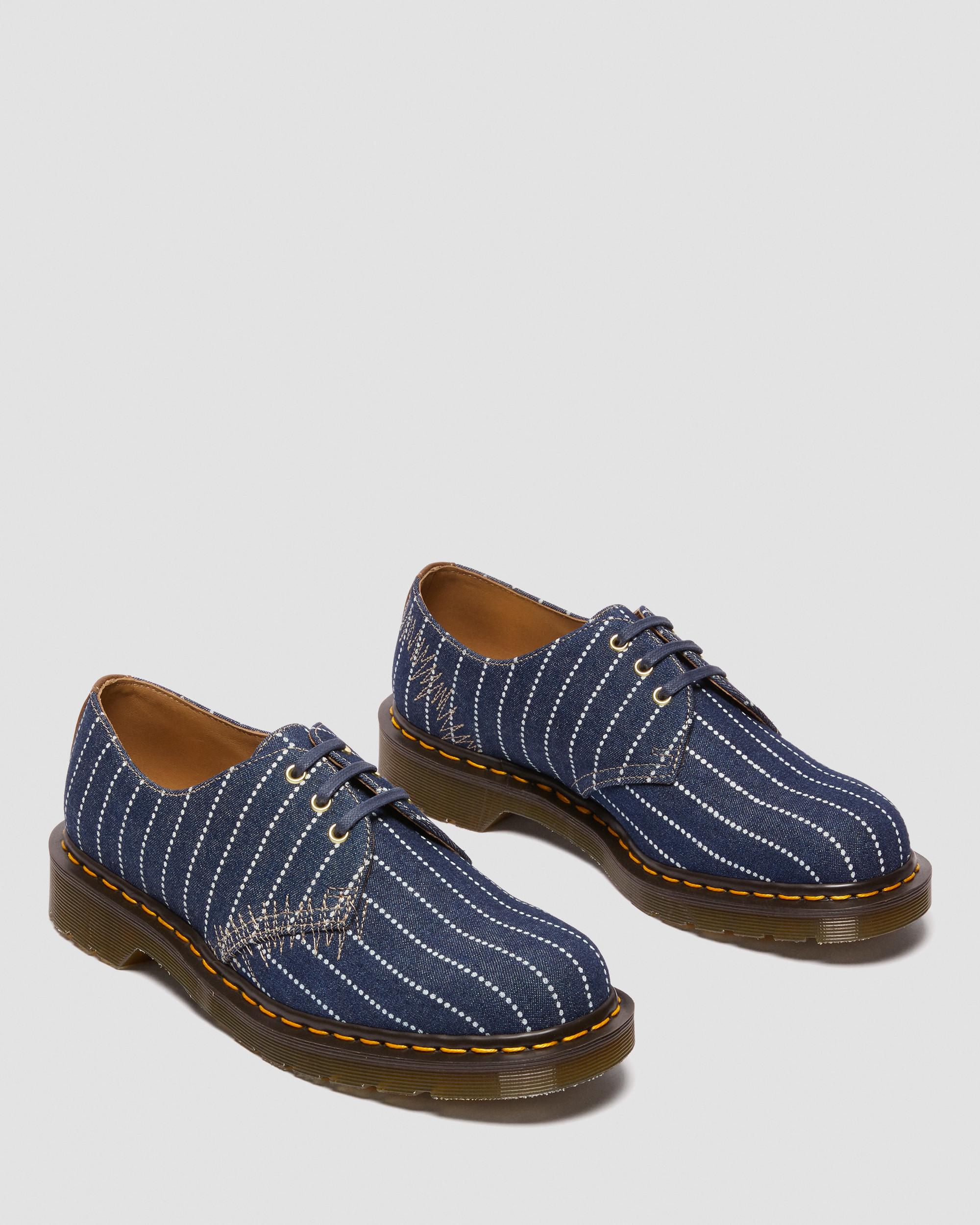 1461 Made in England Pinstripe skor in Mörkblå