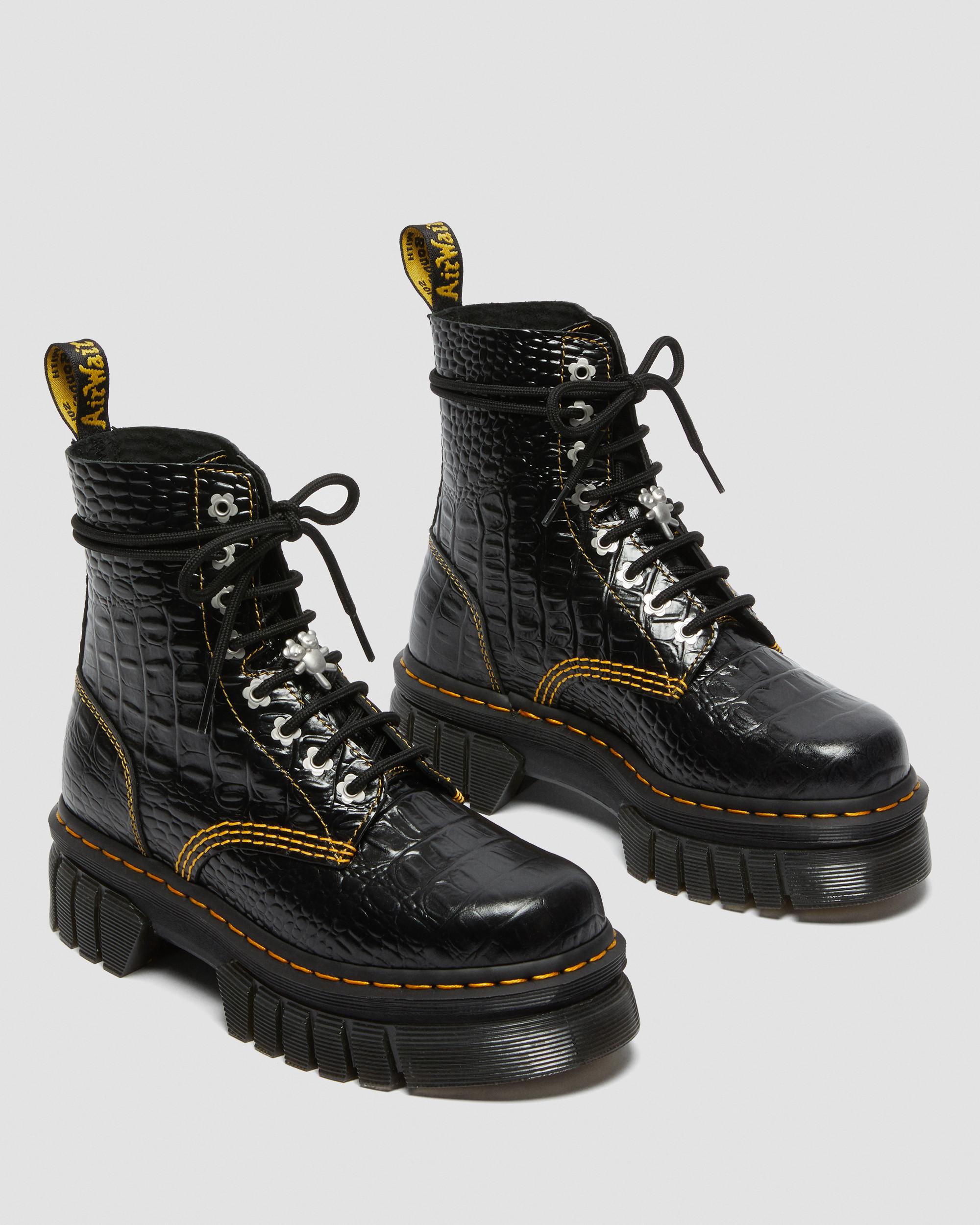Audrick Heaven by MJ Croc Boots in BLACK | Dr. Martens™