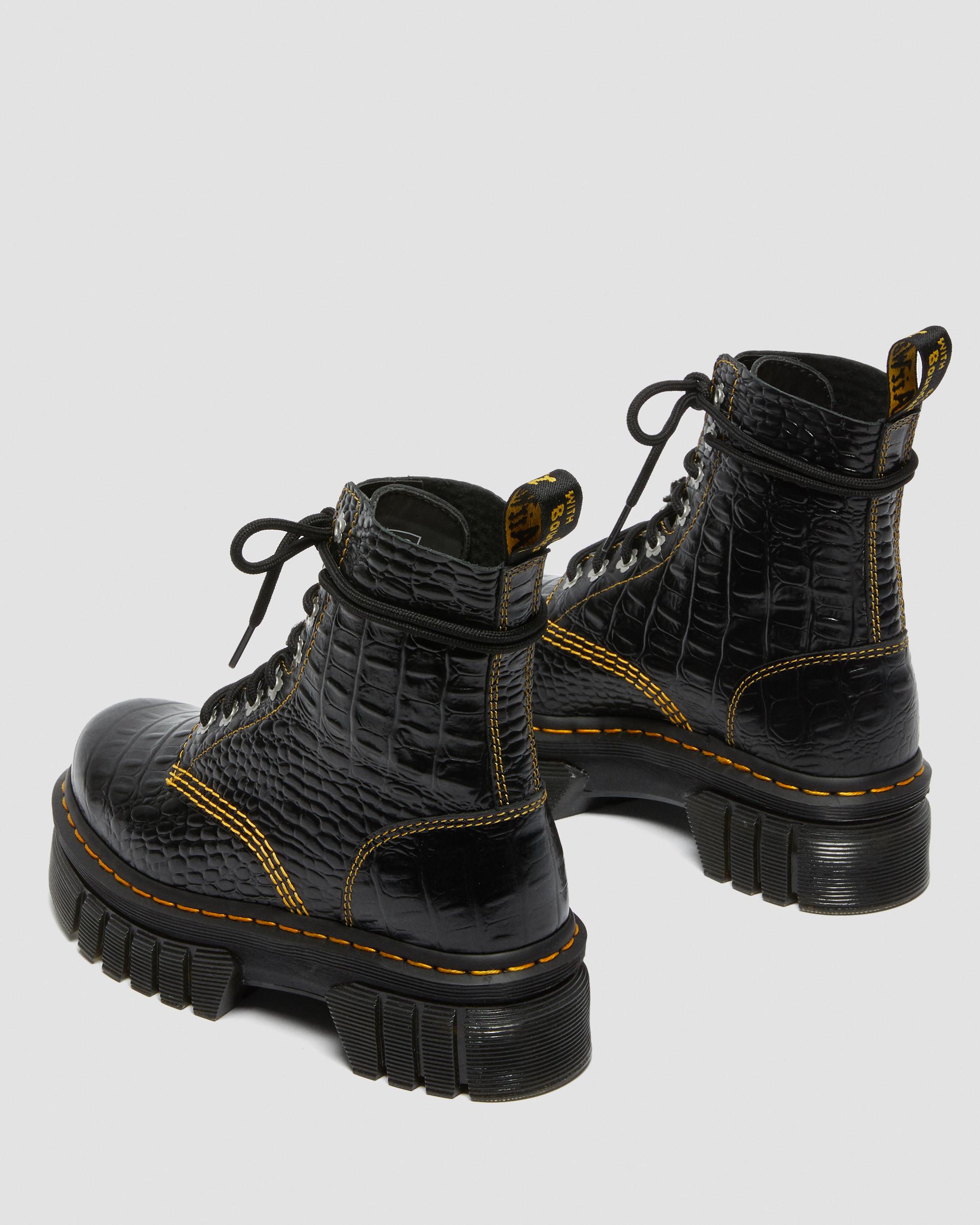 Audrick Heaven by MJ Croc Boots in BLACK | Dr. Martens™