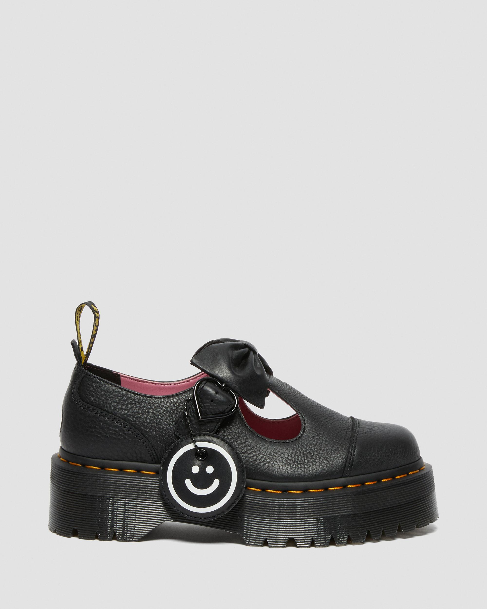 Bethan Lazy Oaf Leather Mary Janes in BLACK | Dr. Martens™
