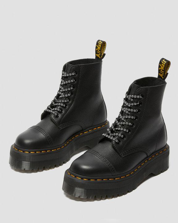Sinclair Lazy Oaf Leather Platform Boots in Black | Dr. Martens
