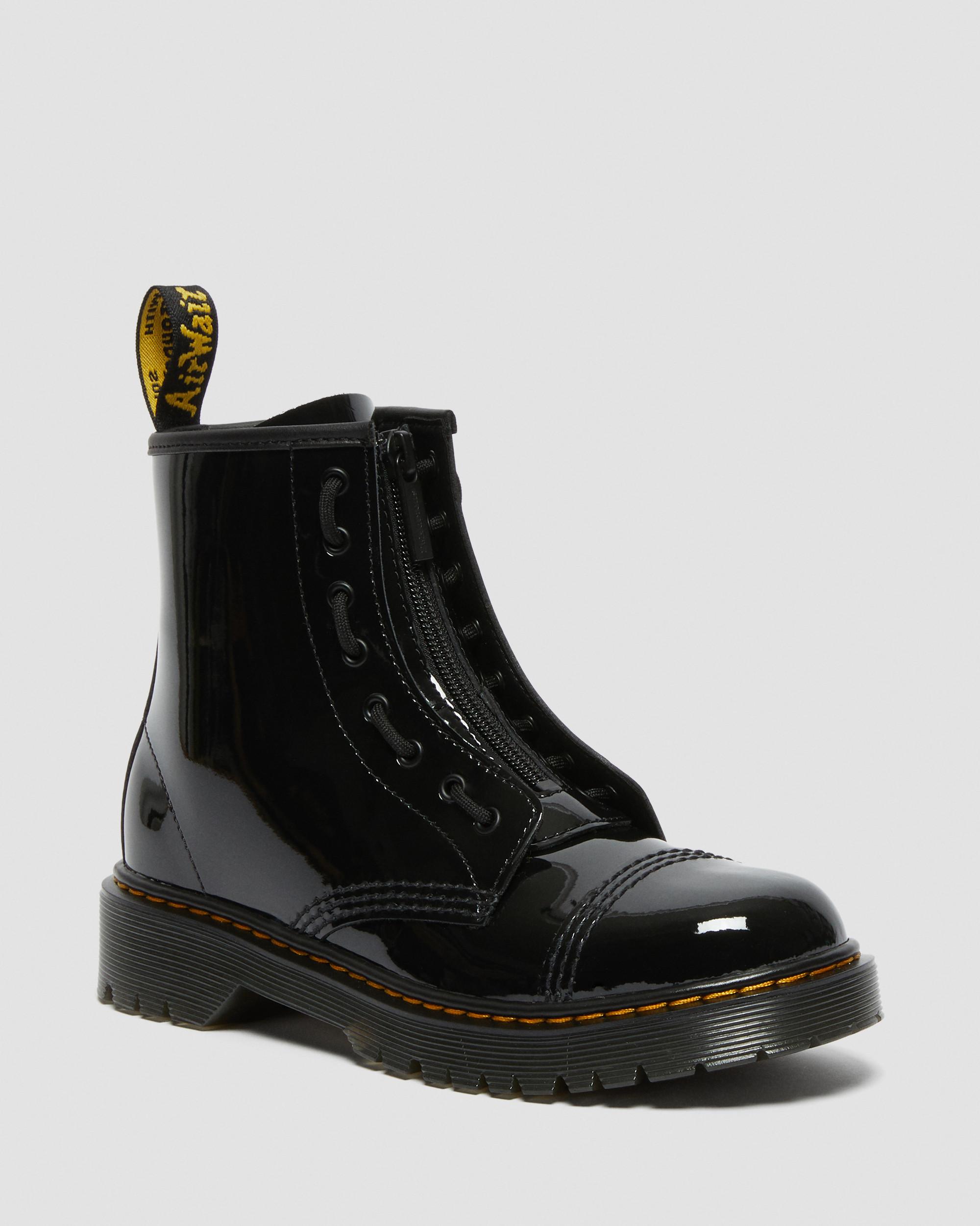 Youth Sinclair Bex Patent Leather Boots in BLACK | Dr. Martens™