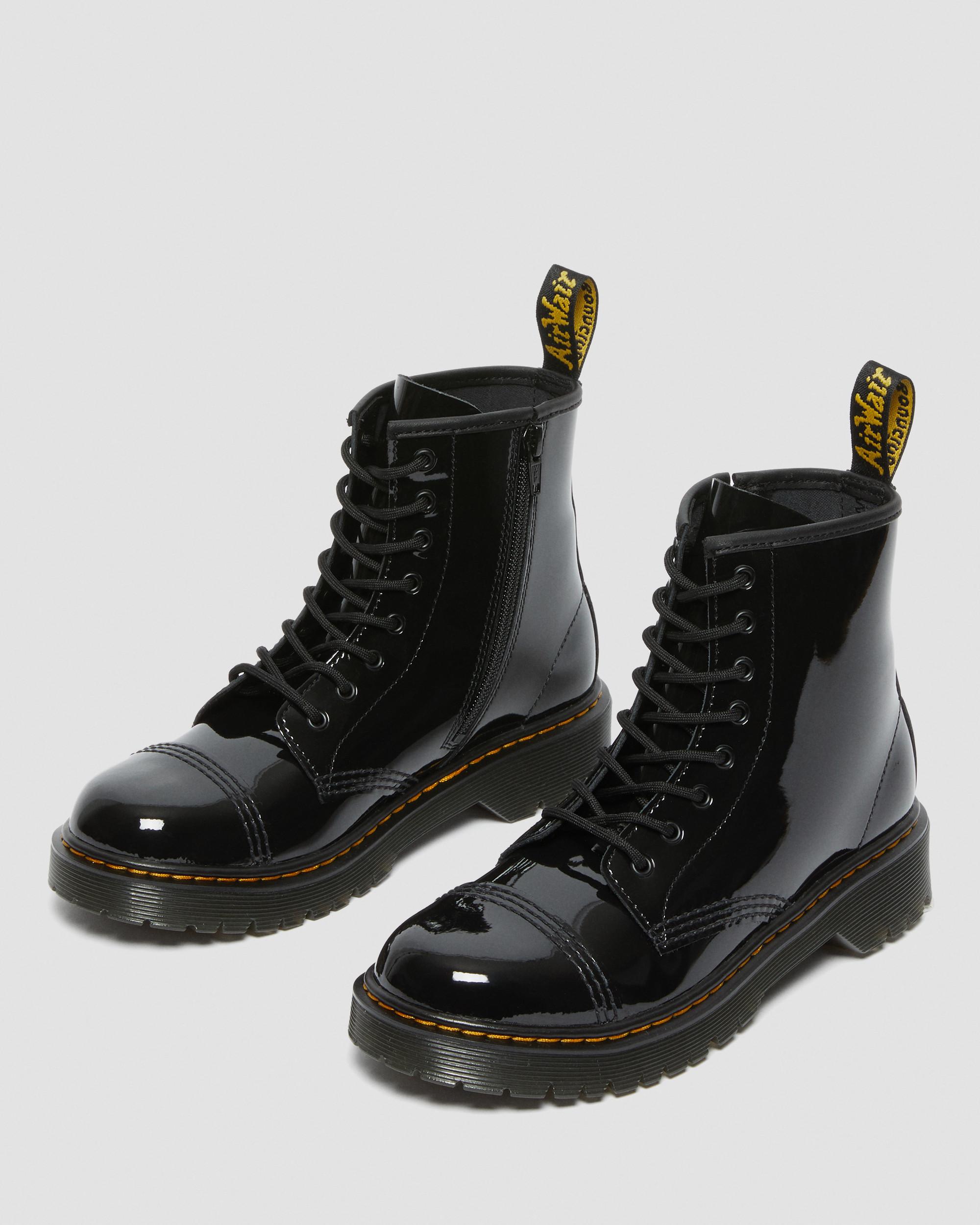 Youth Sinclair Bex Patent Leather Boots in BLACK | Dr. Martens™