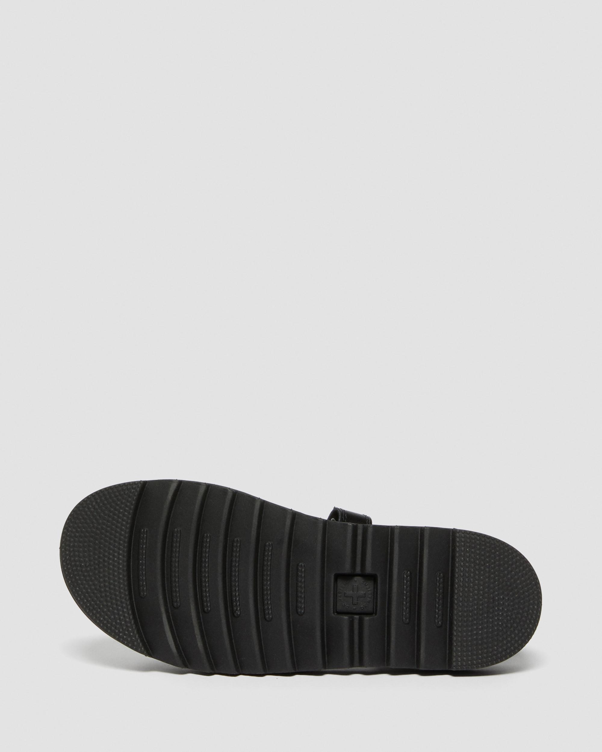 Youth Vossie Leather Sandals in Black