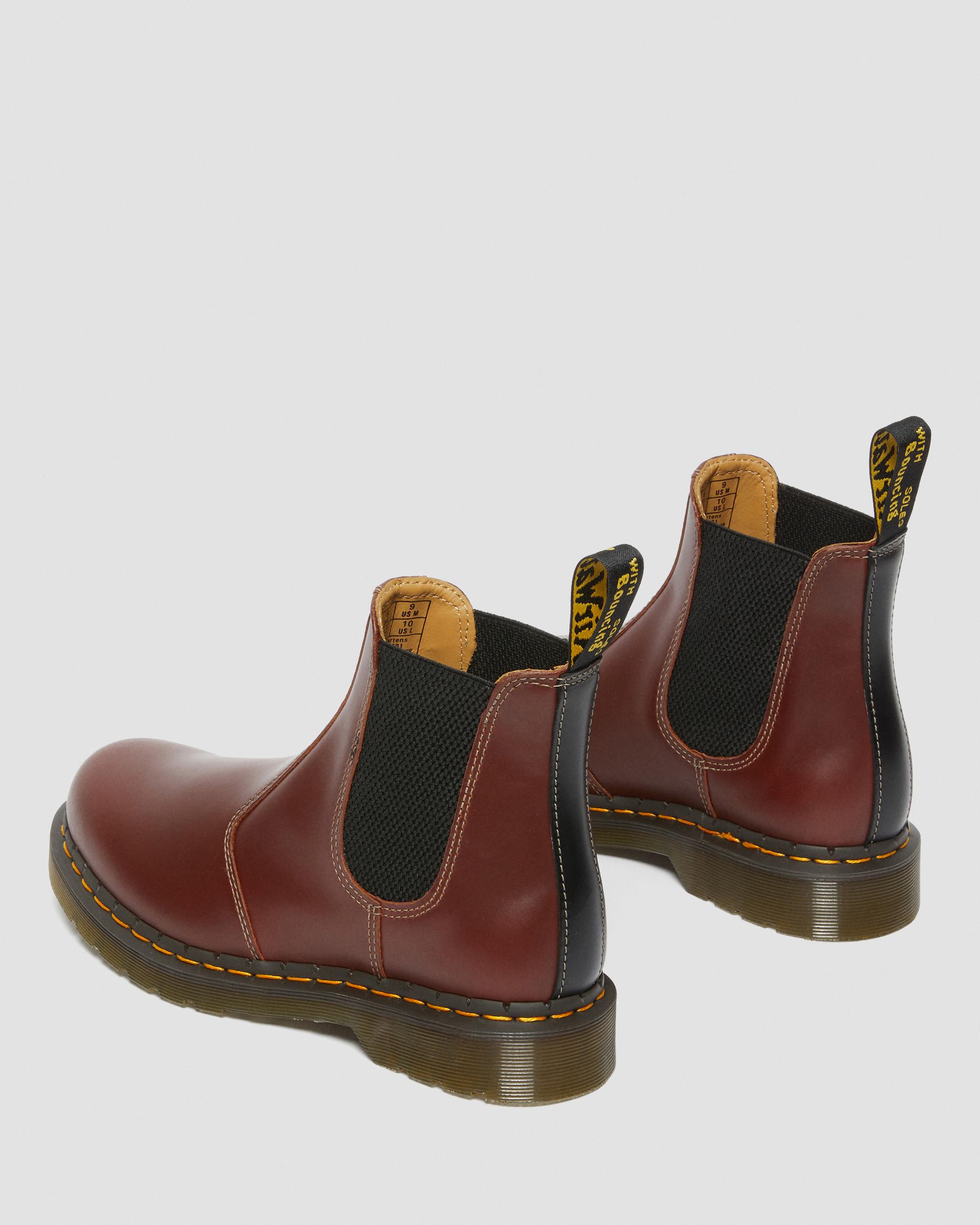 2976 Abruzzo Leather Chelsea Boots in Brun+Svart