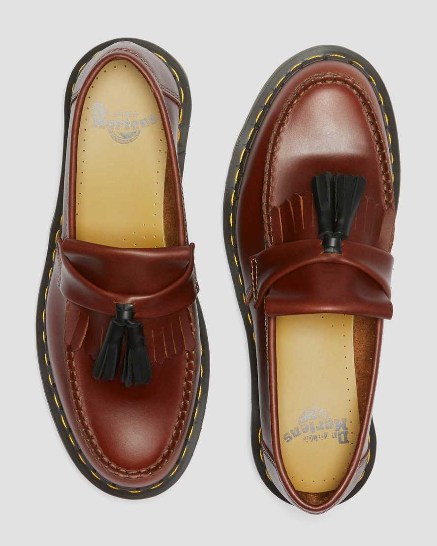 ADRIANAdrian Leather Tassle Loafers Abruzzo Dr. Martens
