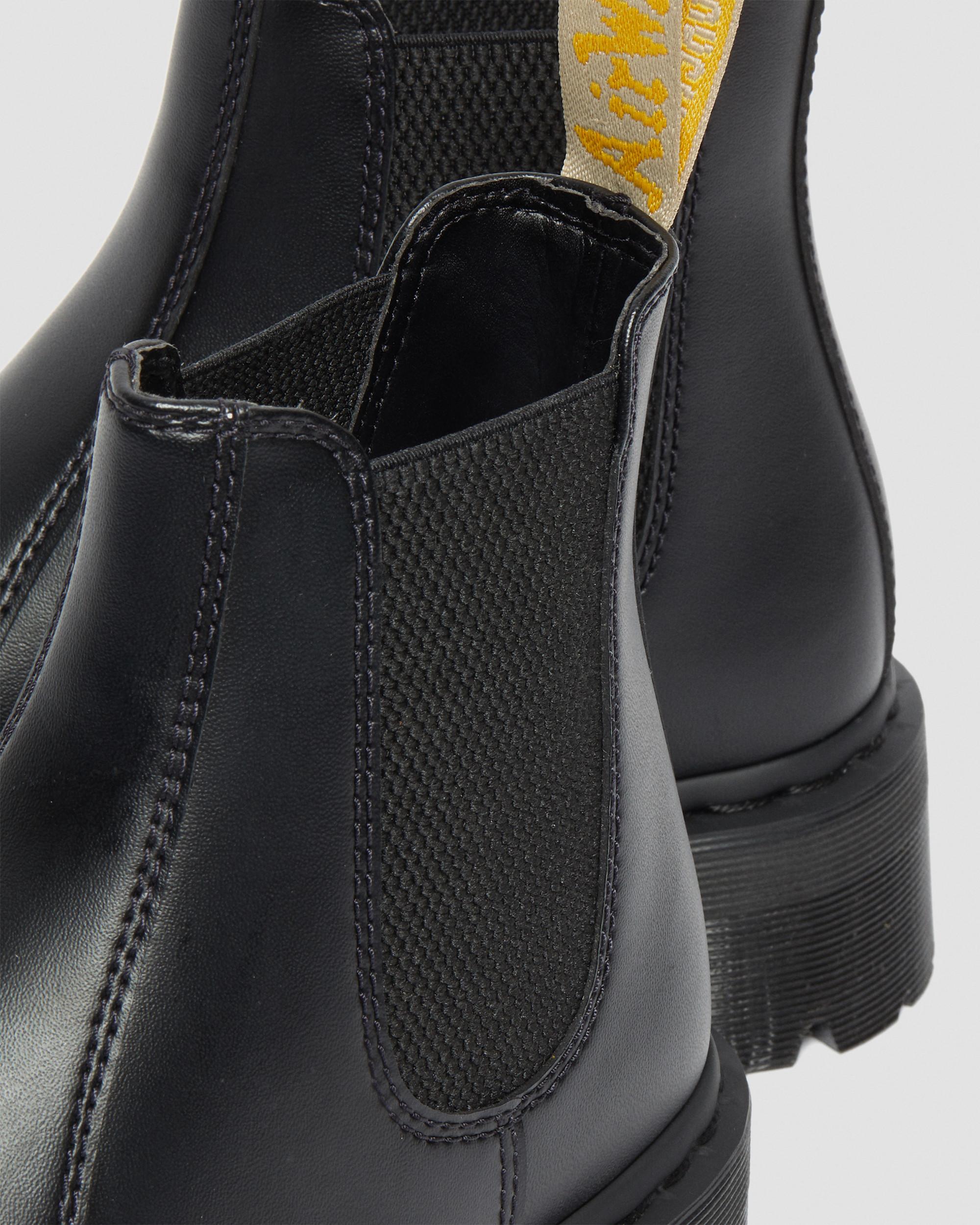 Vegan 2976 Felix Platform Chelsea Boots in Black | Dr. Martens