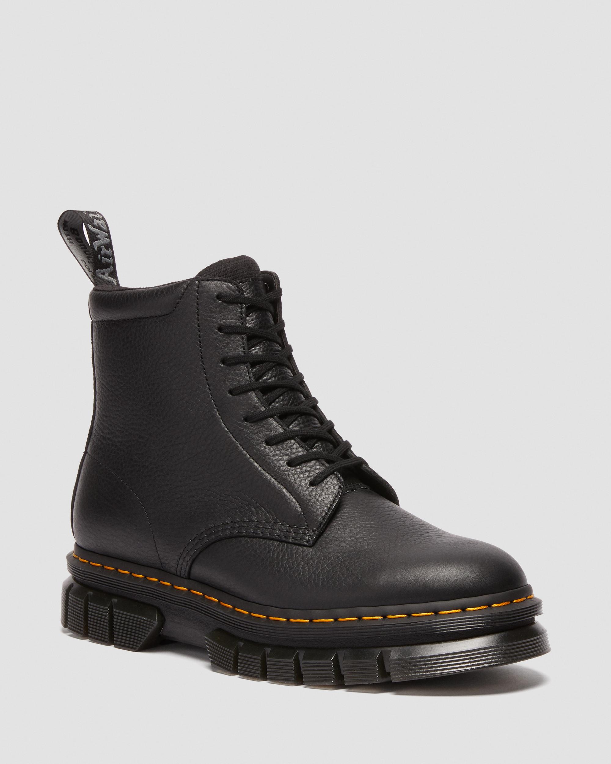 Rikard Lunar Leather Platform Boots in BLACK | Dr. Martens™