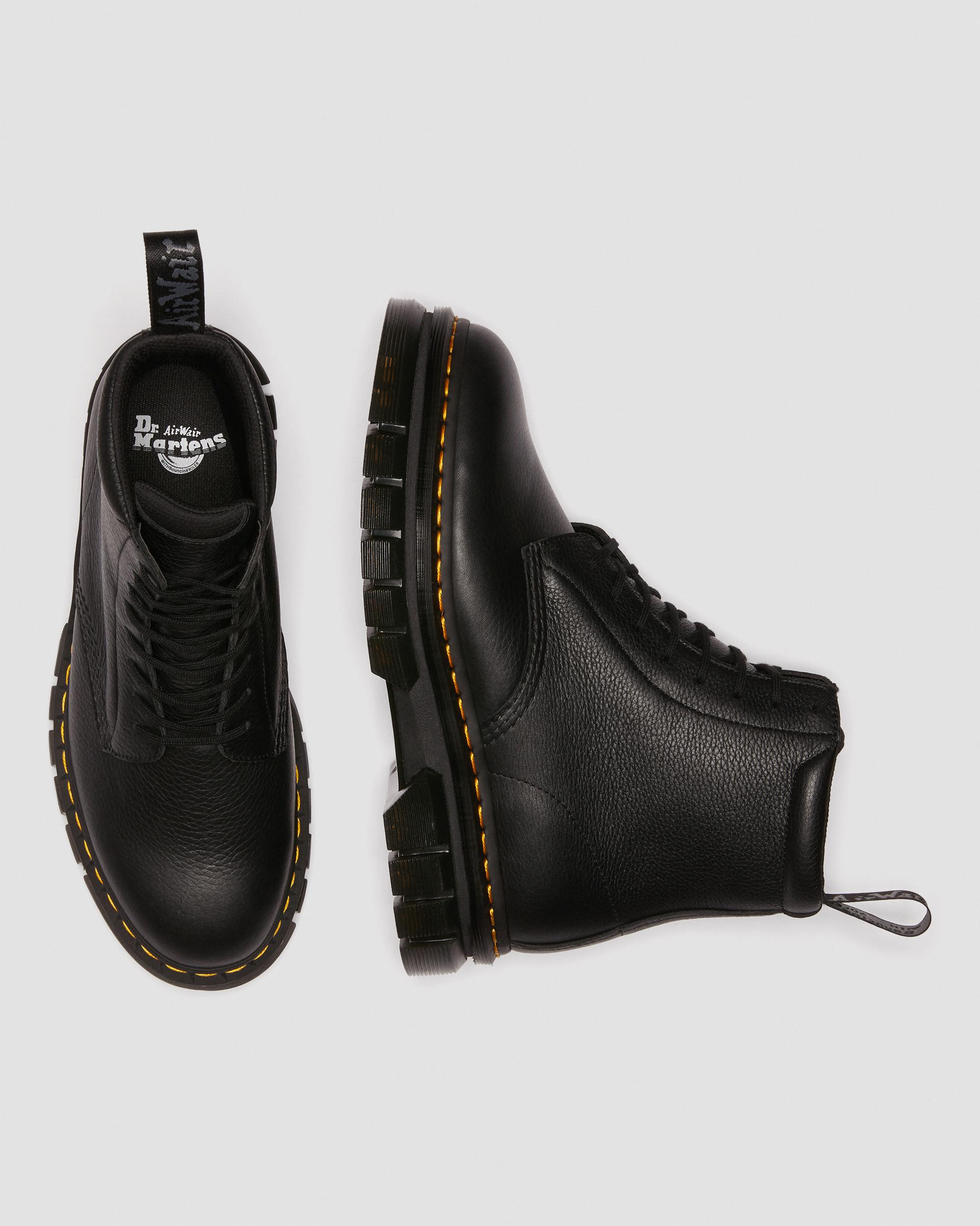 Rikard Lunar Leather Platform Boots in BLACK | Dr. Martens™