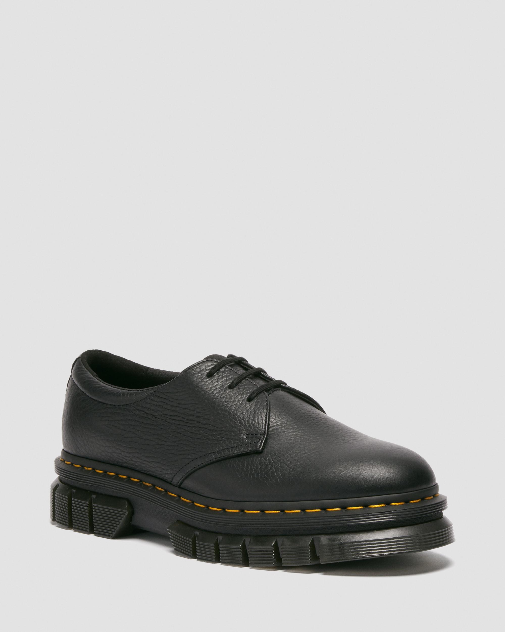 Rikard Lunar Leather Platform Shoes in BLACK | Dr. Martens™