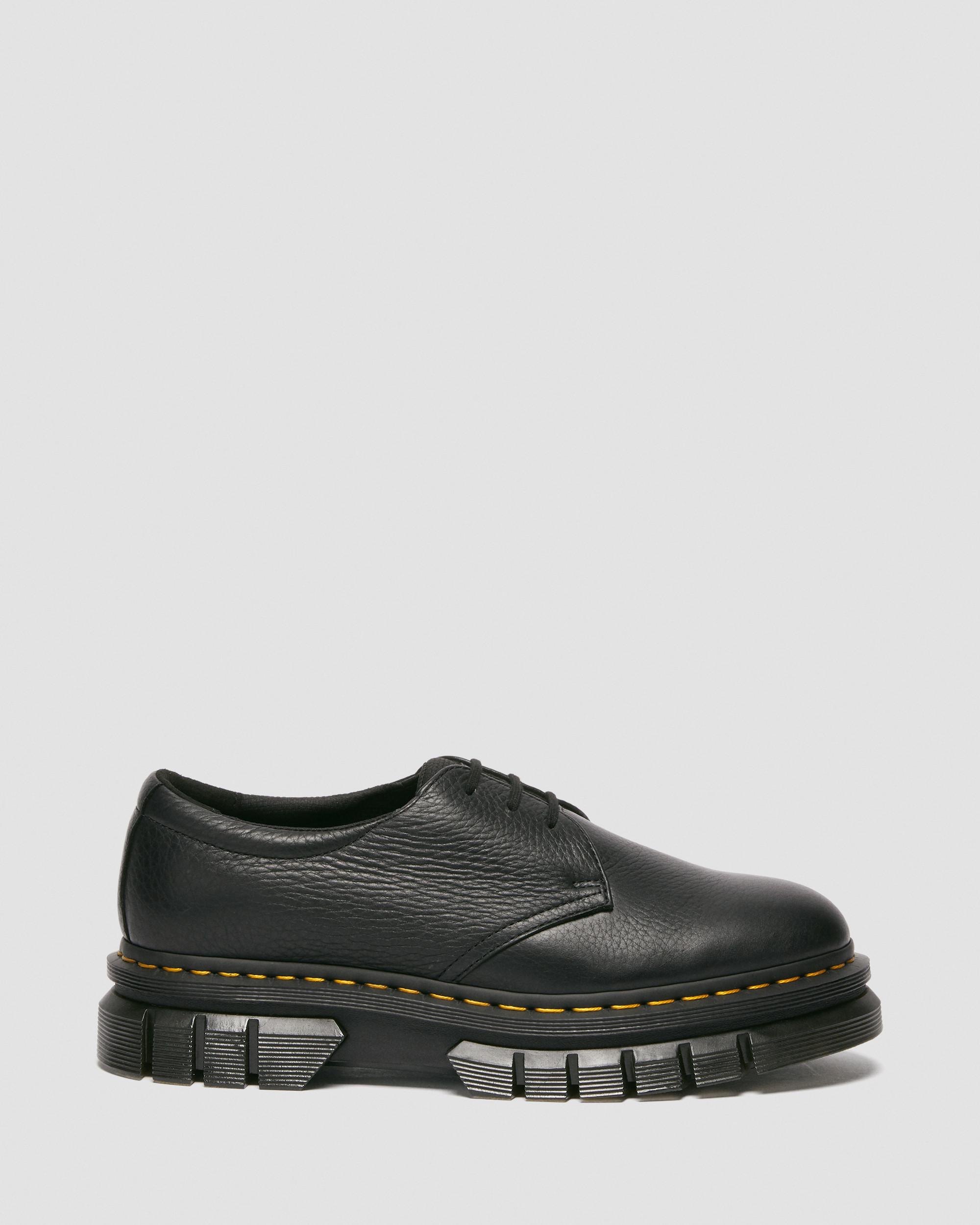 Rikard Lunar Leather Platform Shoes in BLACK | Dr. Martens™