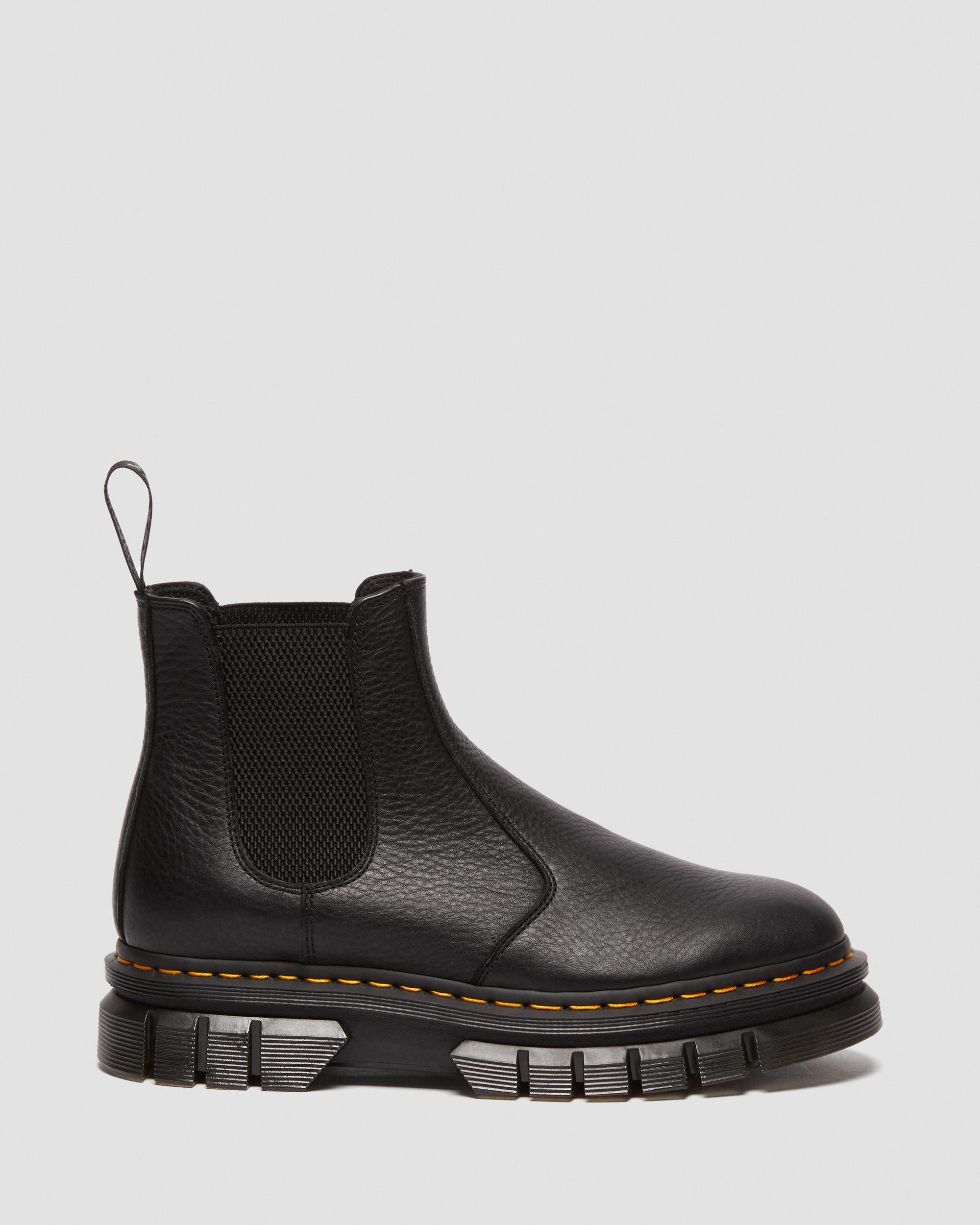 Rikard Lunar Leather Chelsea Boots in Black | Dr. Martens
