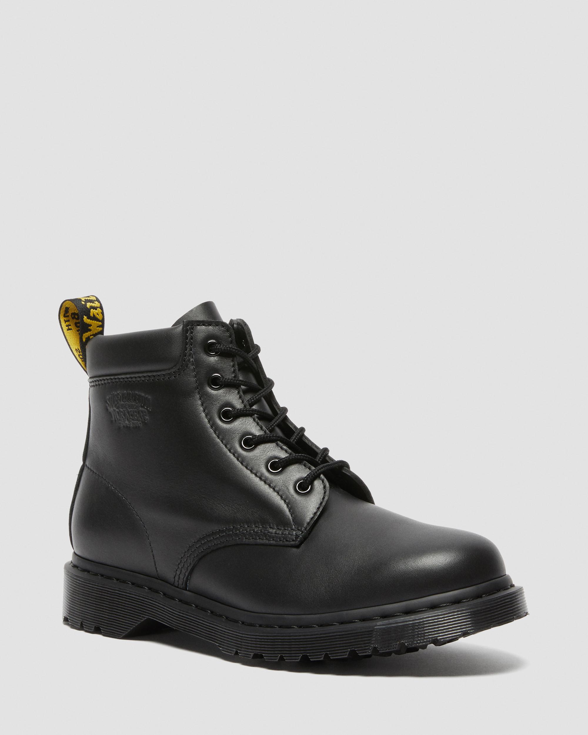 939 STÜSSY LEATHER ANKLE BOOTS in BLACK | Dr. Martens™
