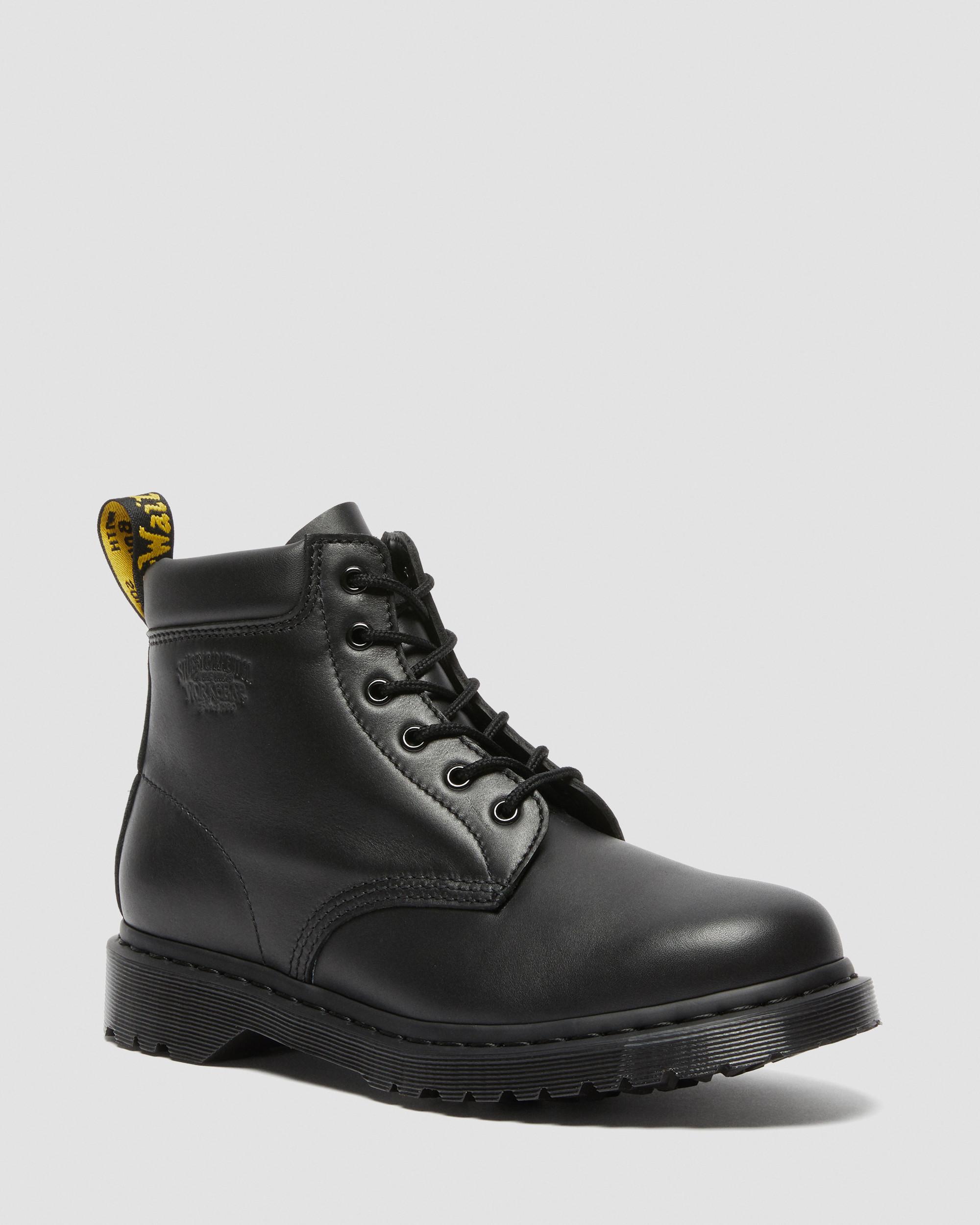 939 Stüssy Leather Ankle Boots in Black | Dr. Martens