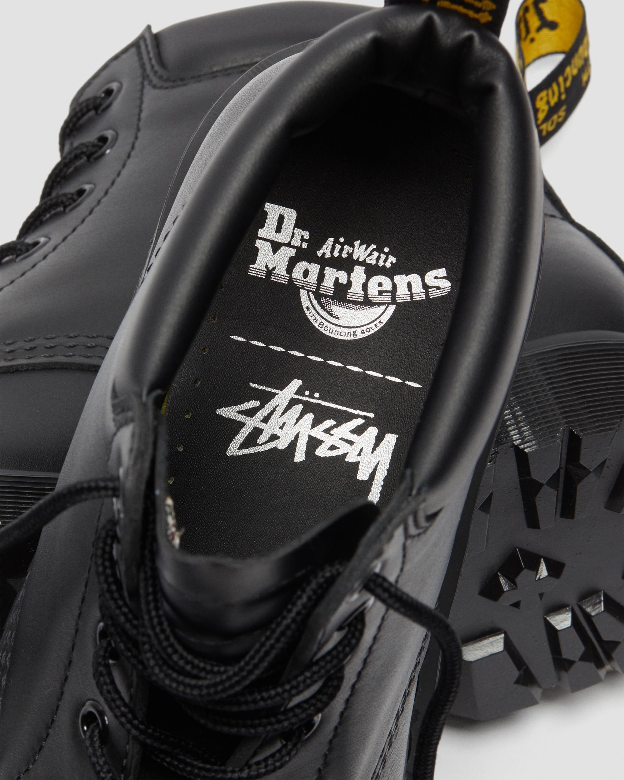 939 Stüssy Leather Ankle Boots in BLACK | Dr. Martens™